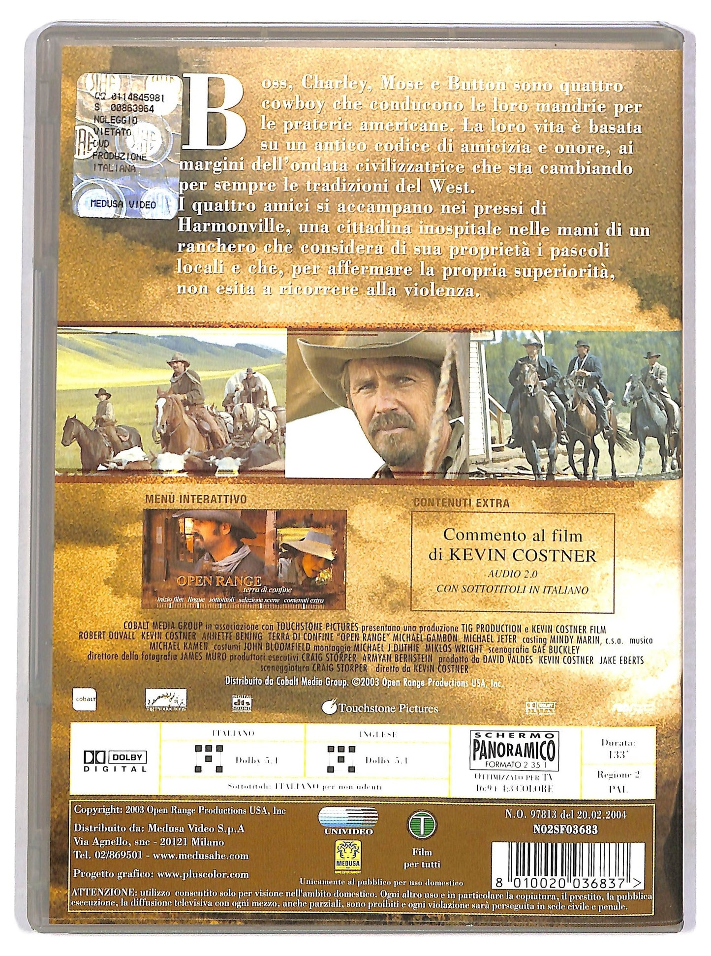 EBOND Open Range - Terra Di Confine DVD D791359