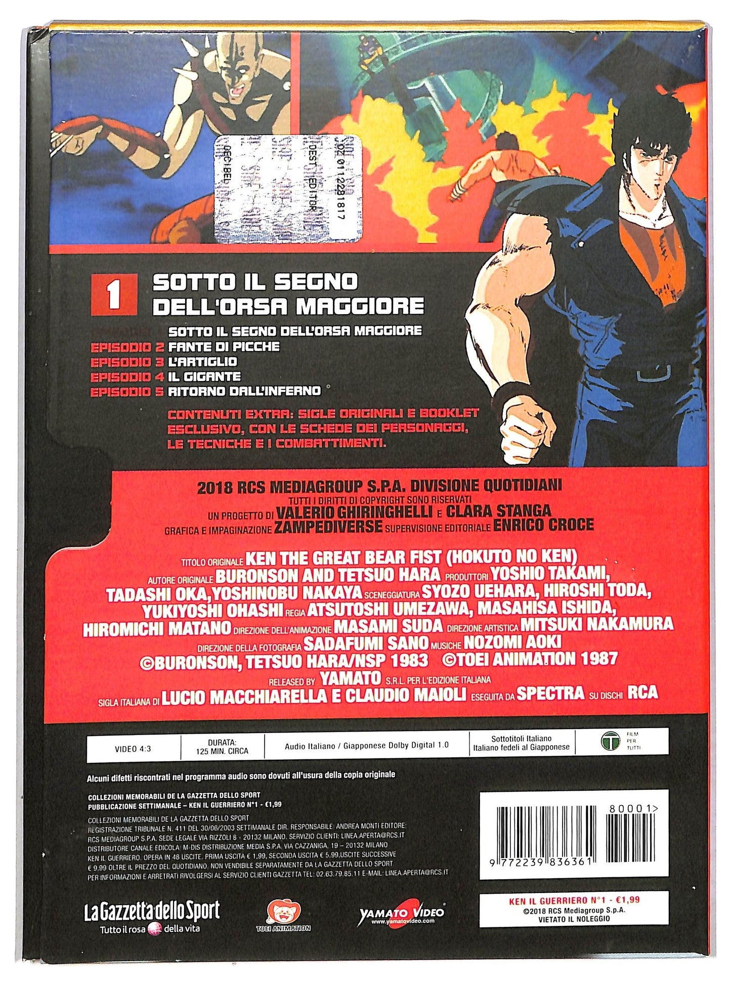 EBOND Ken - Sotto Il Segno Dell'orsa Maggiore N1 DVD Editoriale D791407