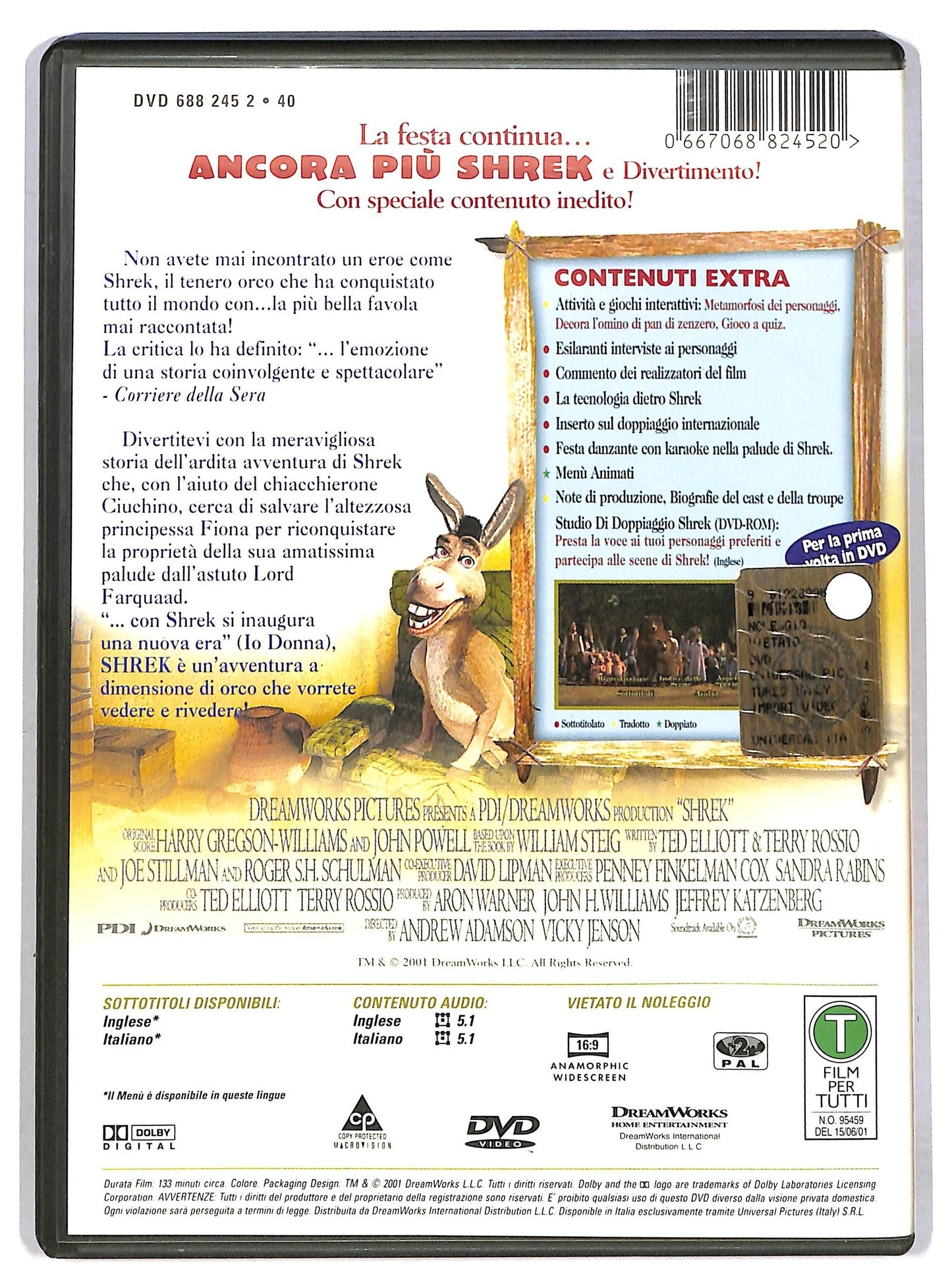 EBOND shrek DVD D791415