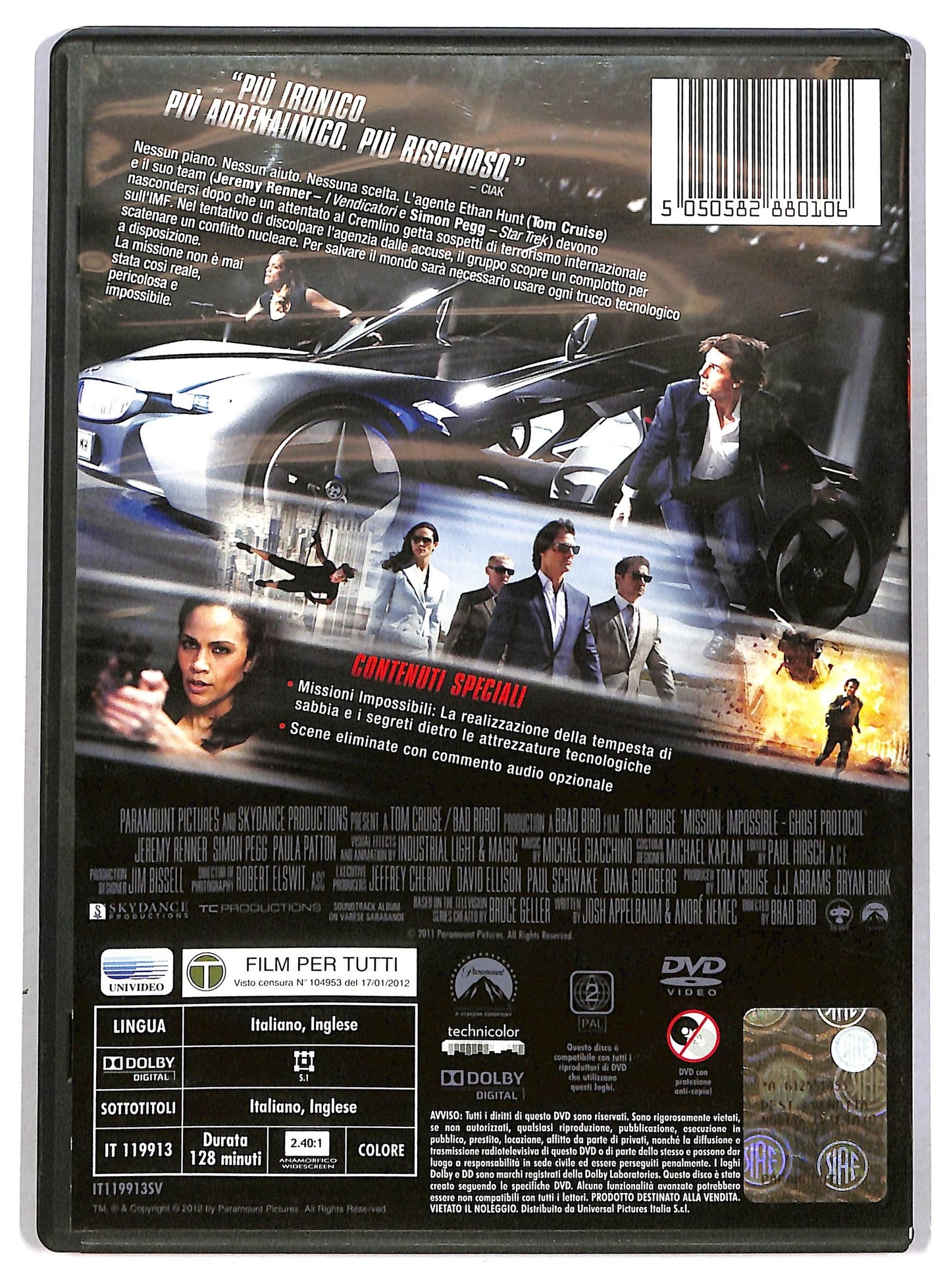 EBOND Mission: Impossible - Protocollo fantasma DVD D791435