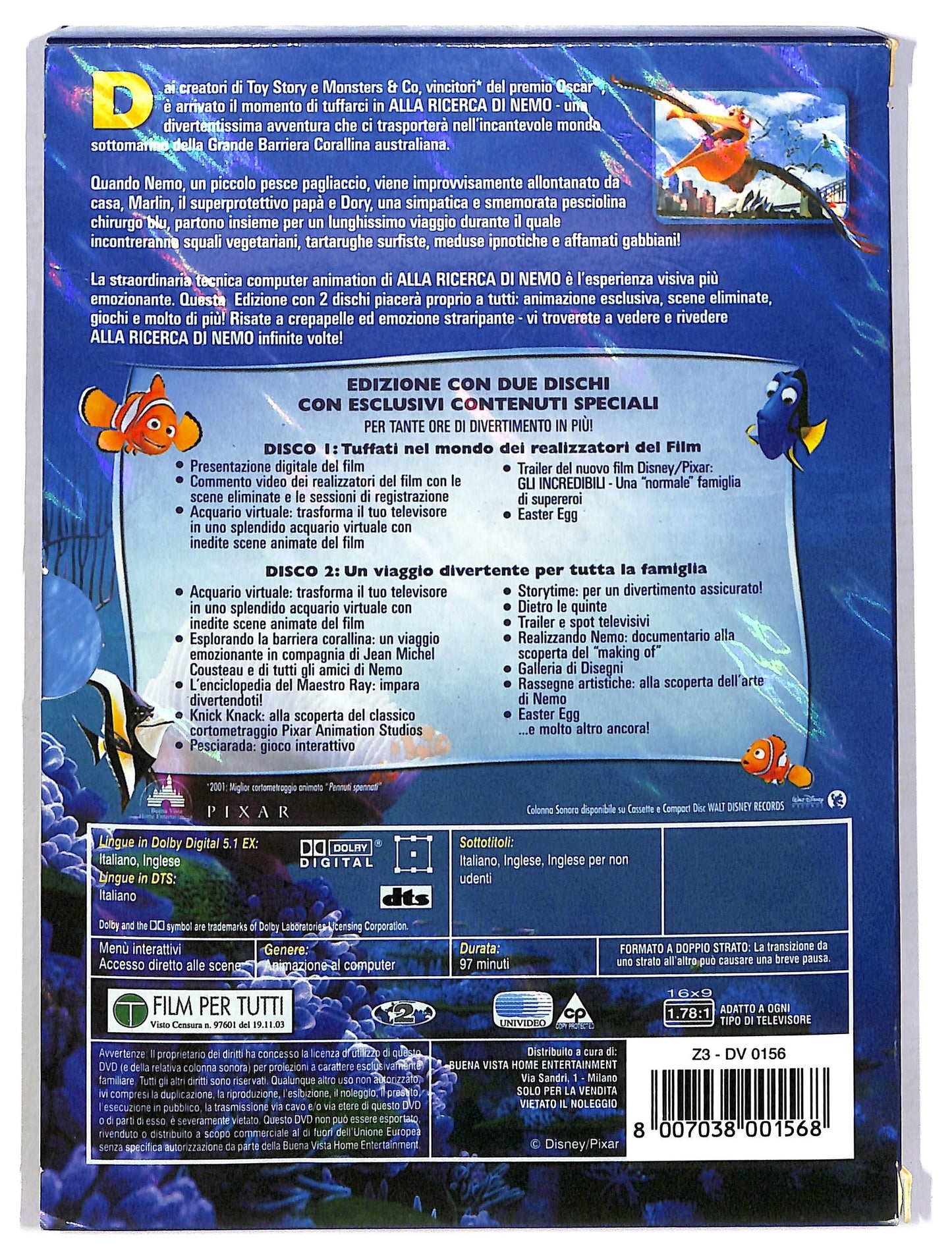 EBOND Alla Ricerca Di Nemo DVD D791463