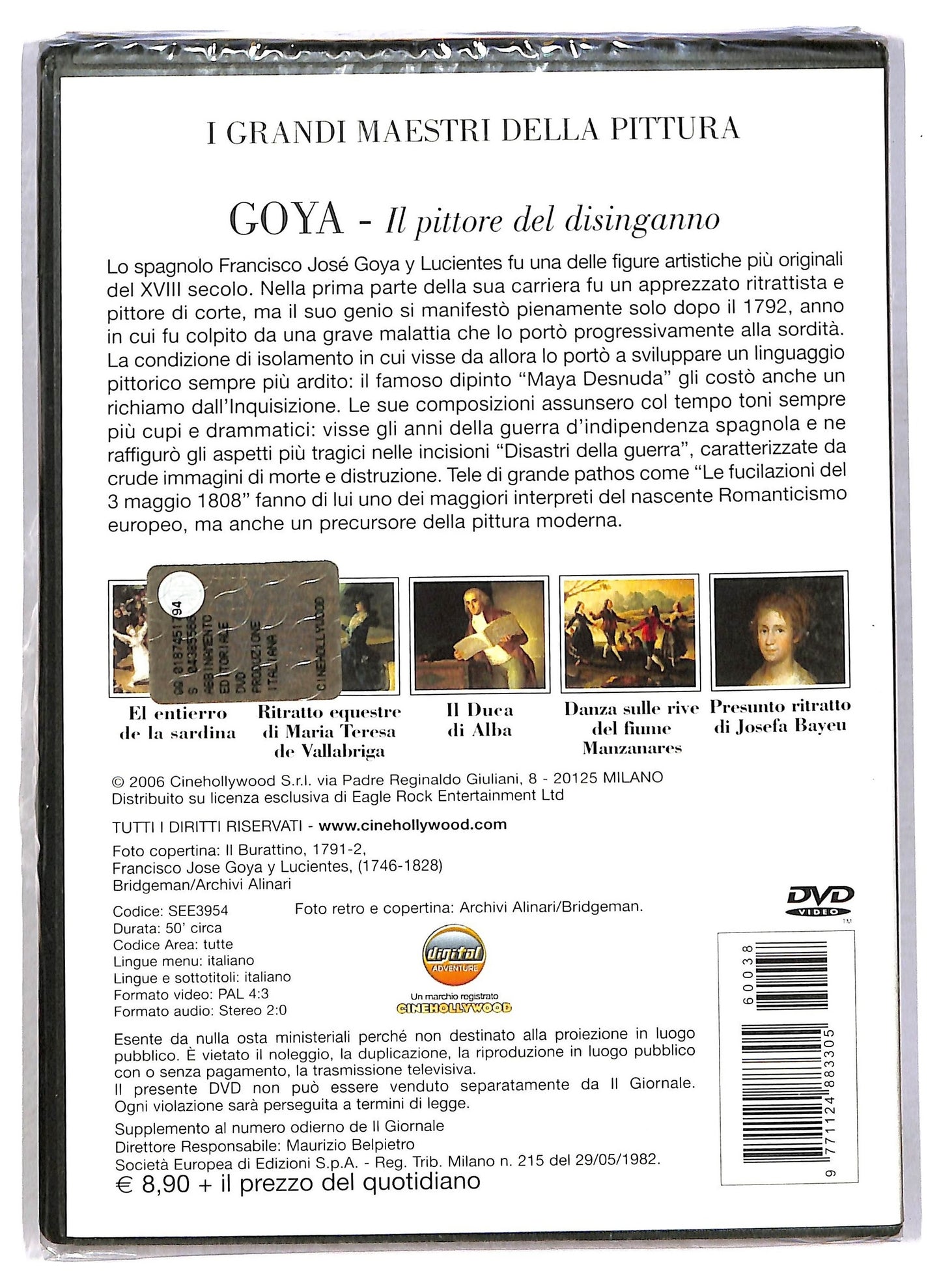 EBOND I Grandi Maestri Della Pittura Goya DVD Editoriale D791532