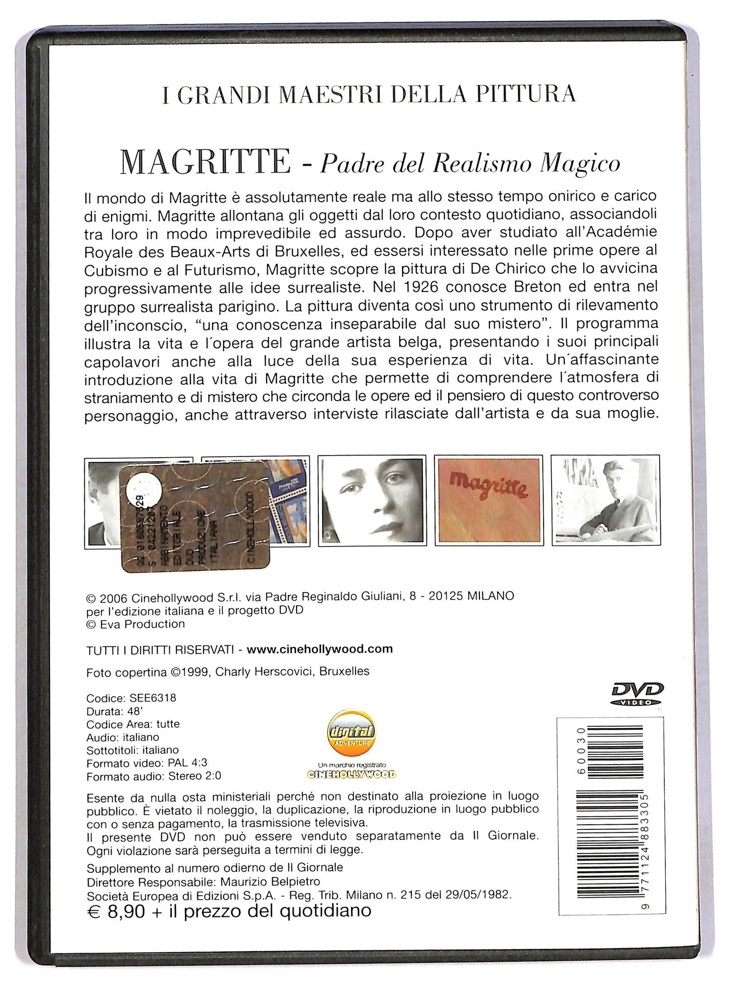 EBOND Magritte - Padre del Realismo Magico - I grandi maestri della pittura DVD D791538