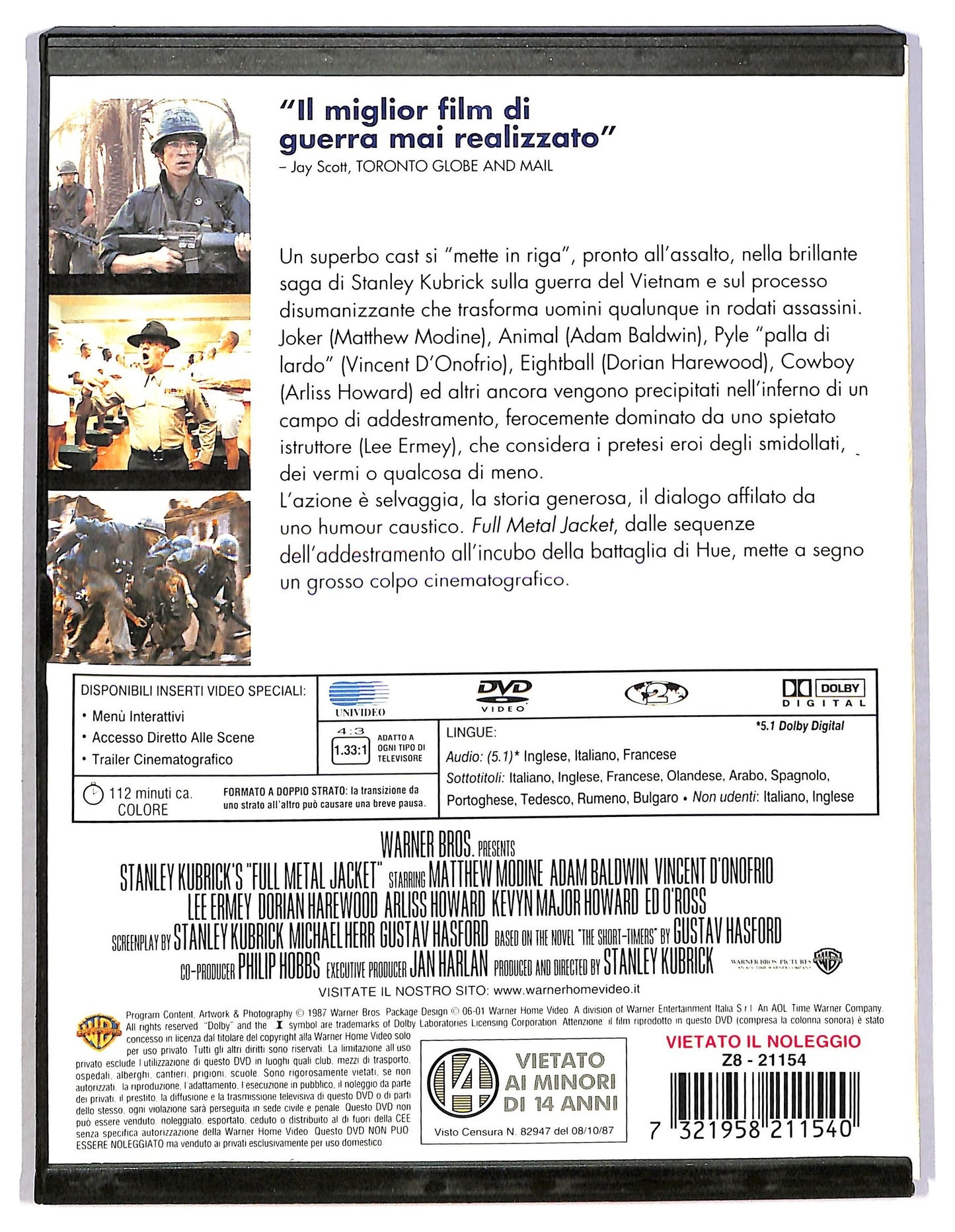 EBOND Full Metal Jacket Snapper DVD D791556