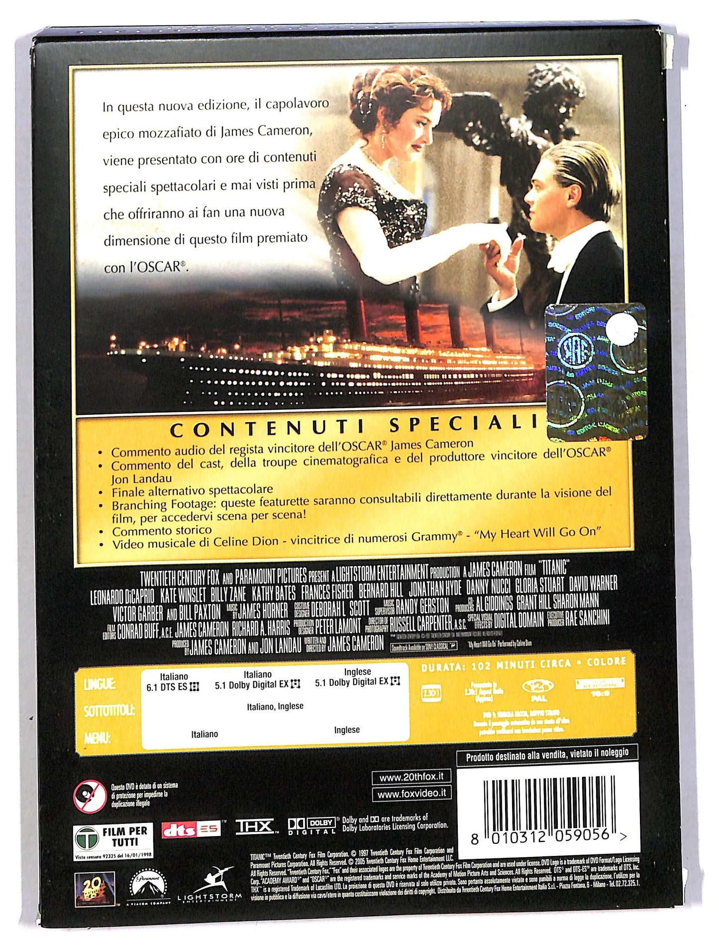 EBOND Titanic Di James Cameron Edizione Speciale 2 DVD Slipcase SLIM D791613