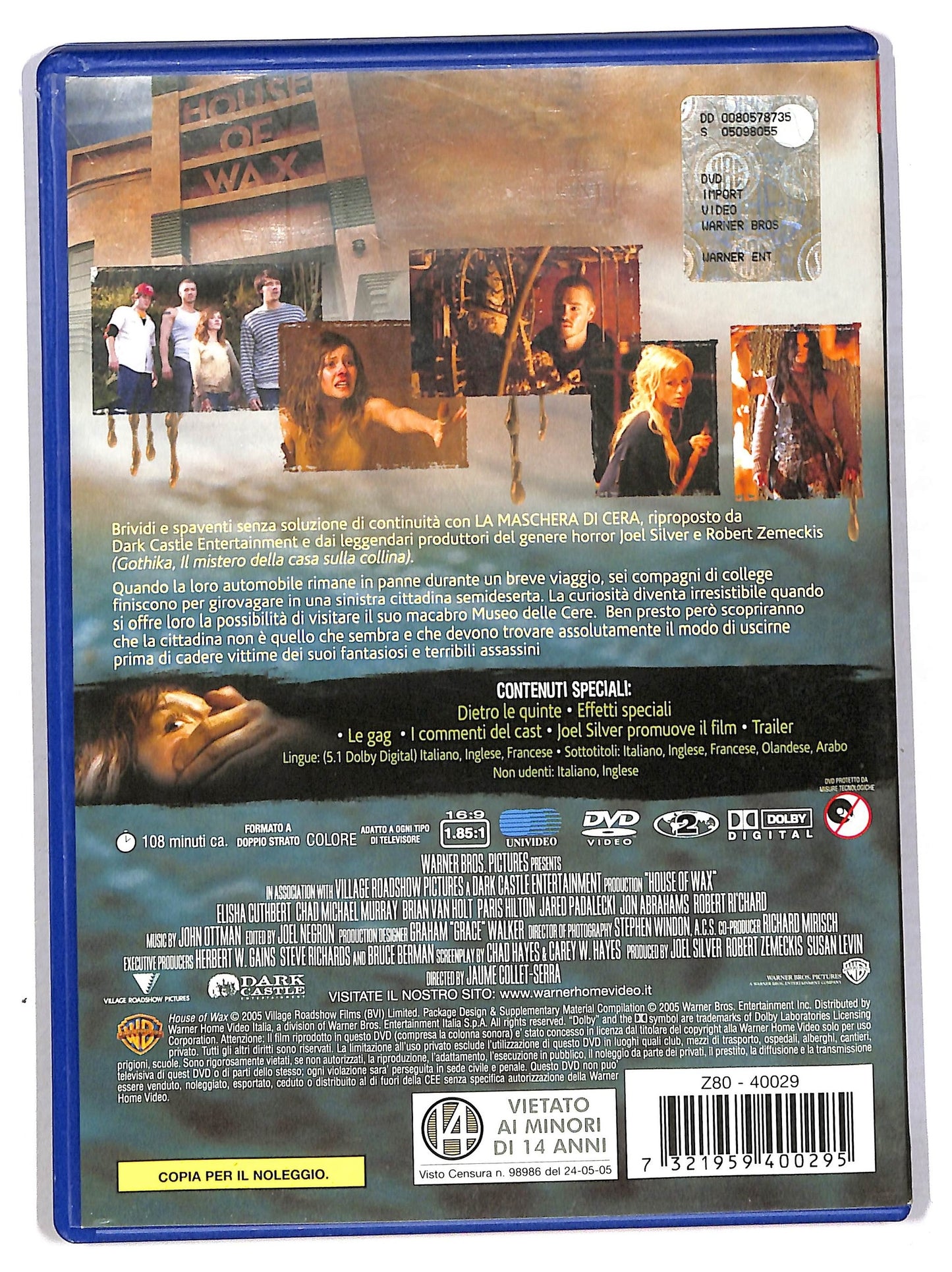 EBOND la maschera di cera NOLEGGIO DVD D791630