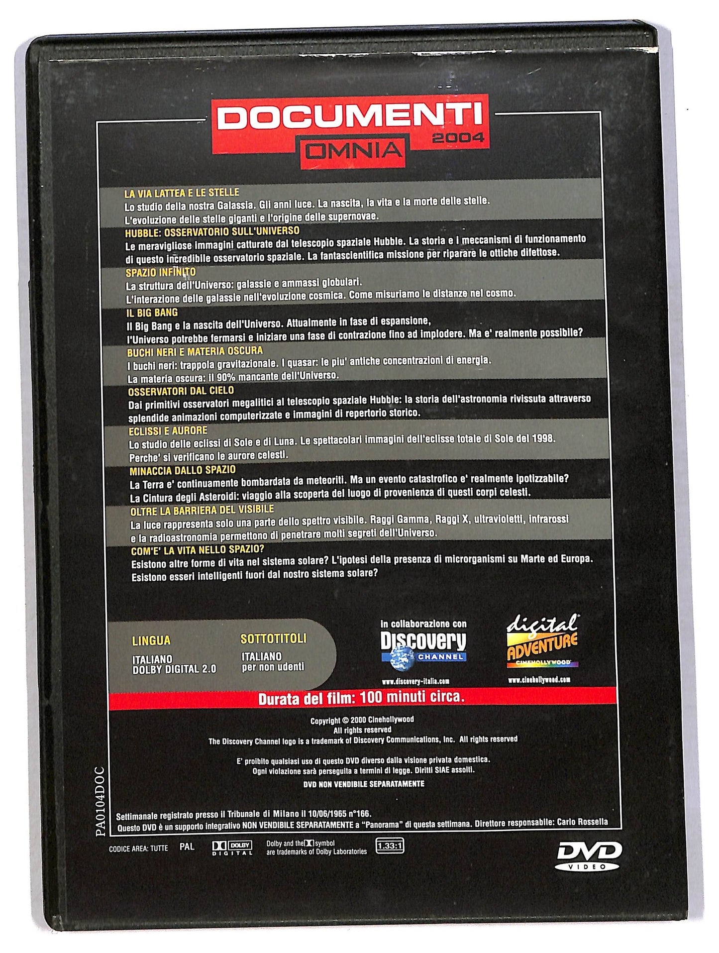 EBOND Dal Big bang ai buchi neri vol.1 EDITORIALE DVD D791747