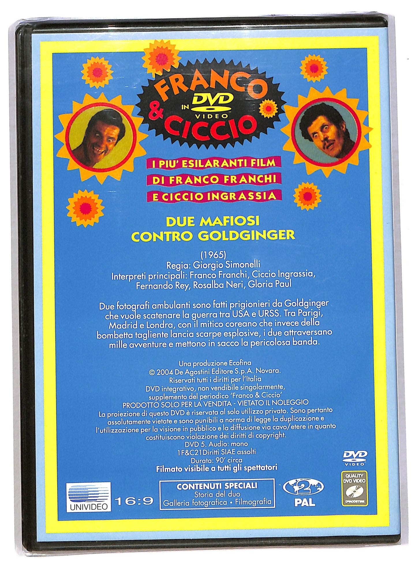 EBOND Due Mafiosi Contro Goldginger. Franco e Ciccio DVD Editoriale D791755