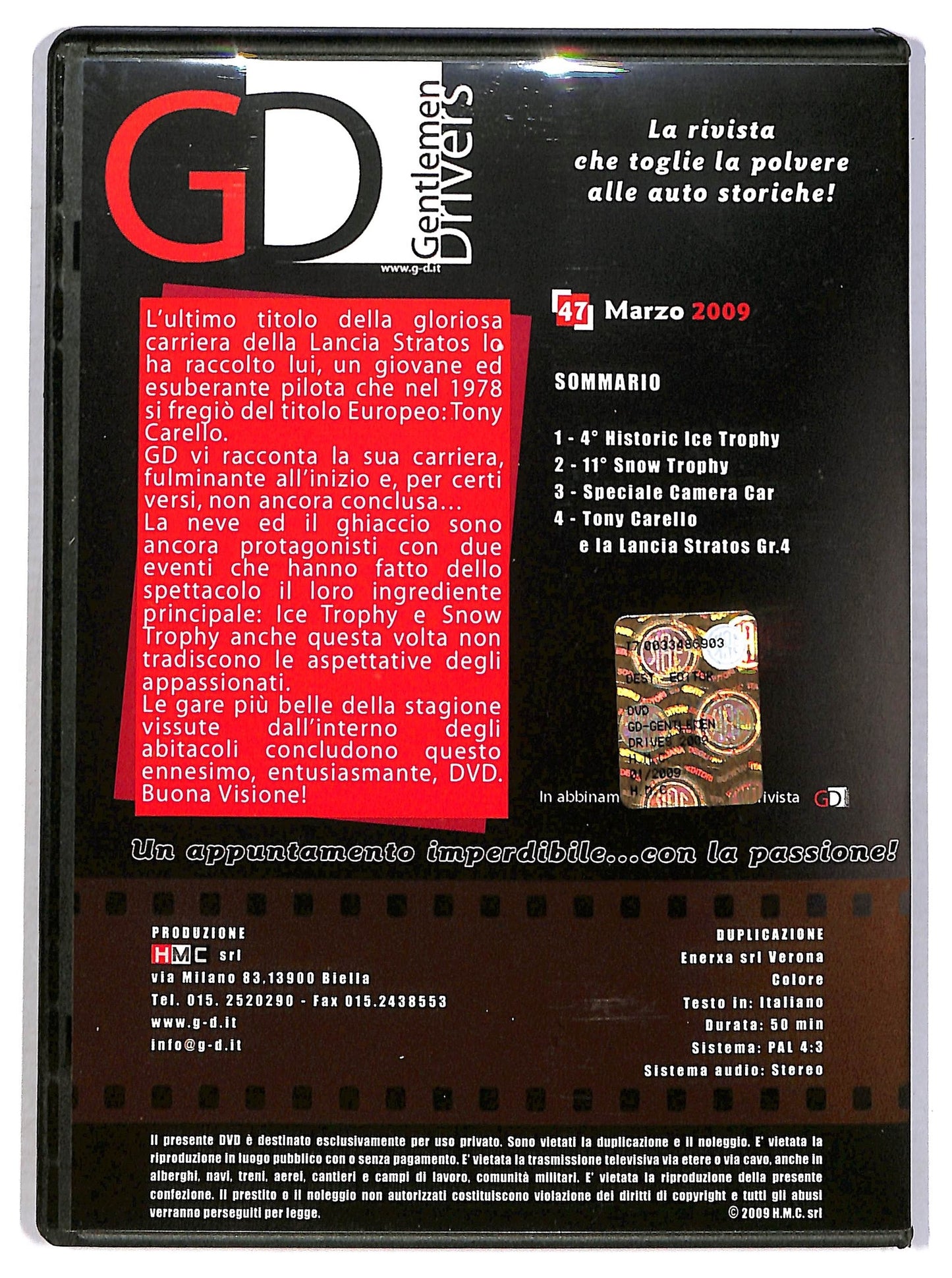 EBOND Tony Carello e la Lancia Stratos Gr. 4 EDITORIALE DVD D791844