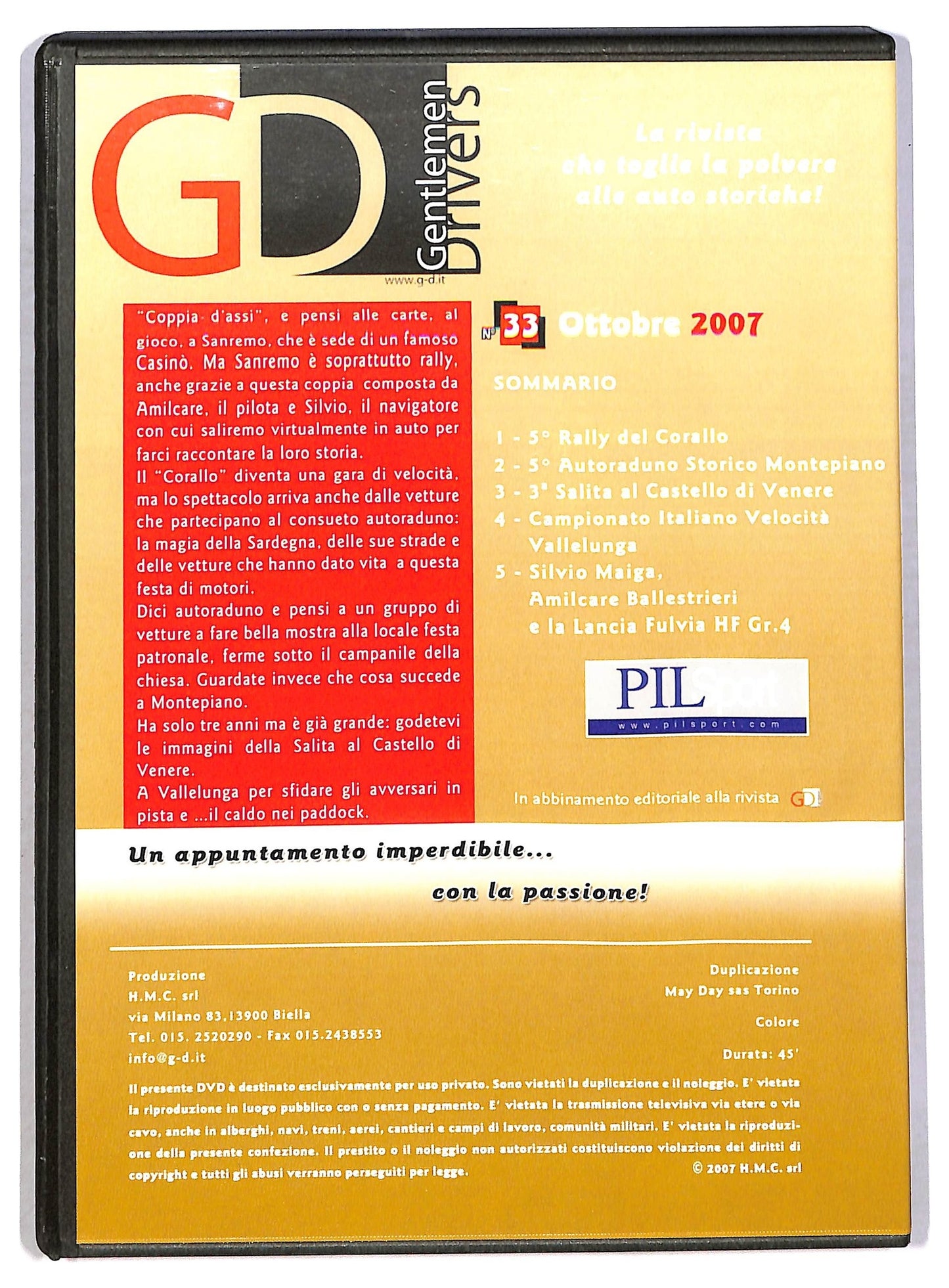 EBOND Gentlemen drivers - Silvio maiga e la lancia fulvia HF Gr 4 EDITORIALE DVD D791854