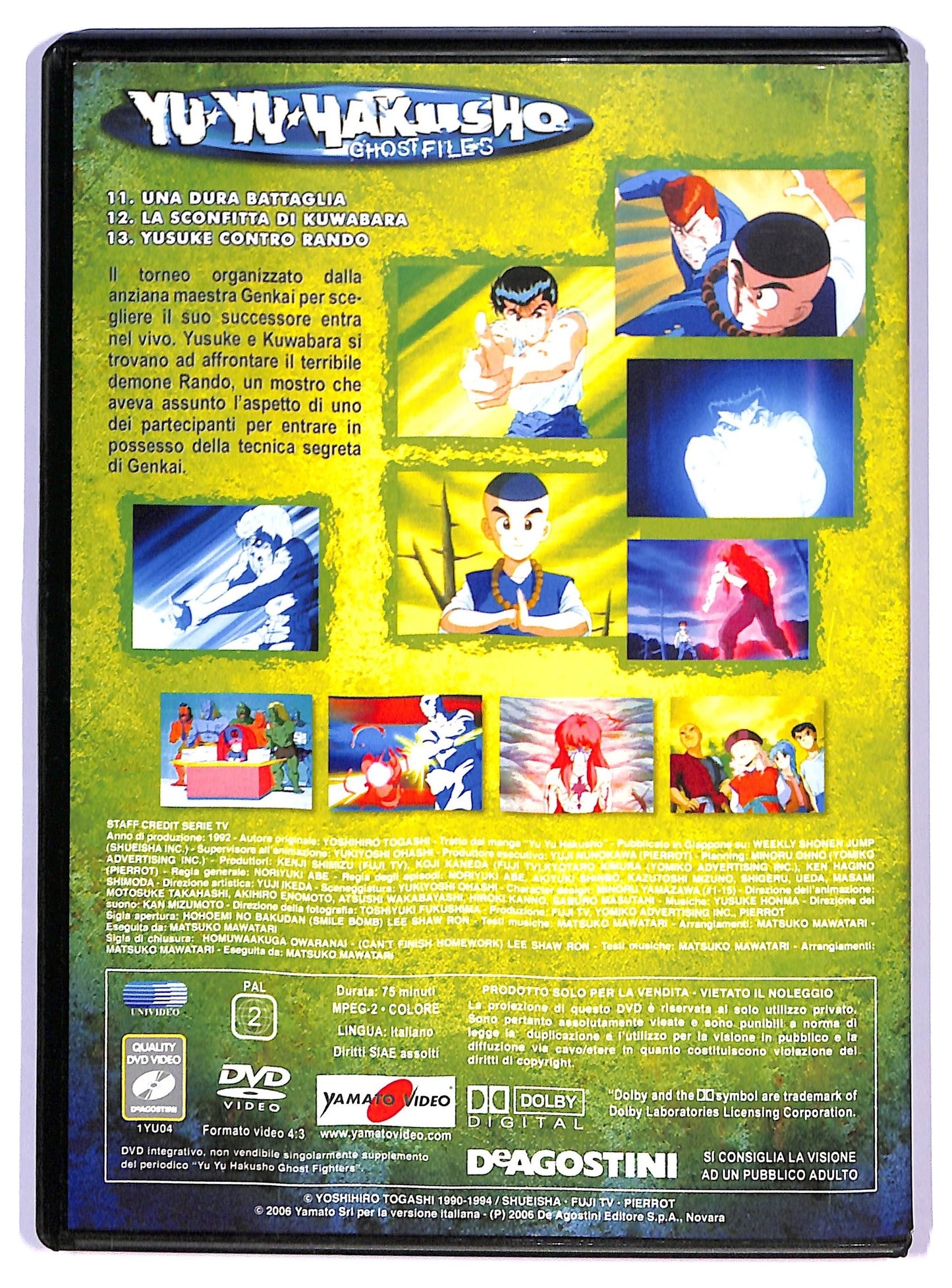EBOND Yu-yu Hakusho Ghost Files Series Volume 4 Eps.11-12-13 DVD D792024