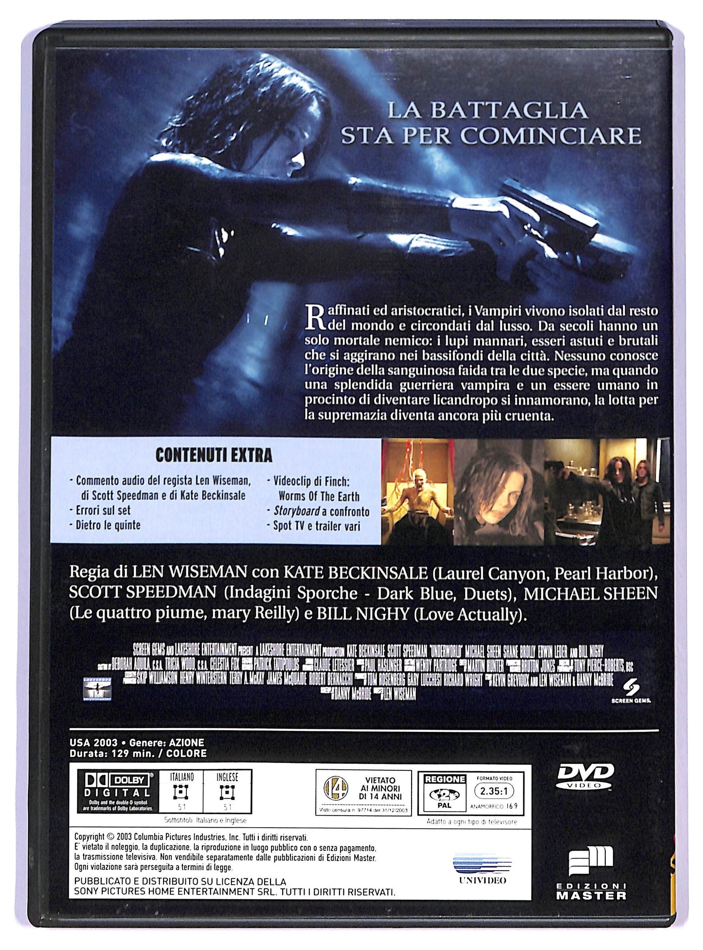 EBOND Underworld EDITORIALE DVD D792037