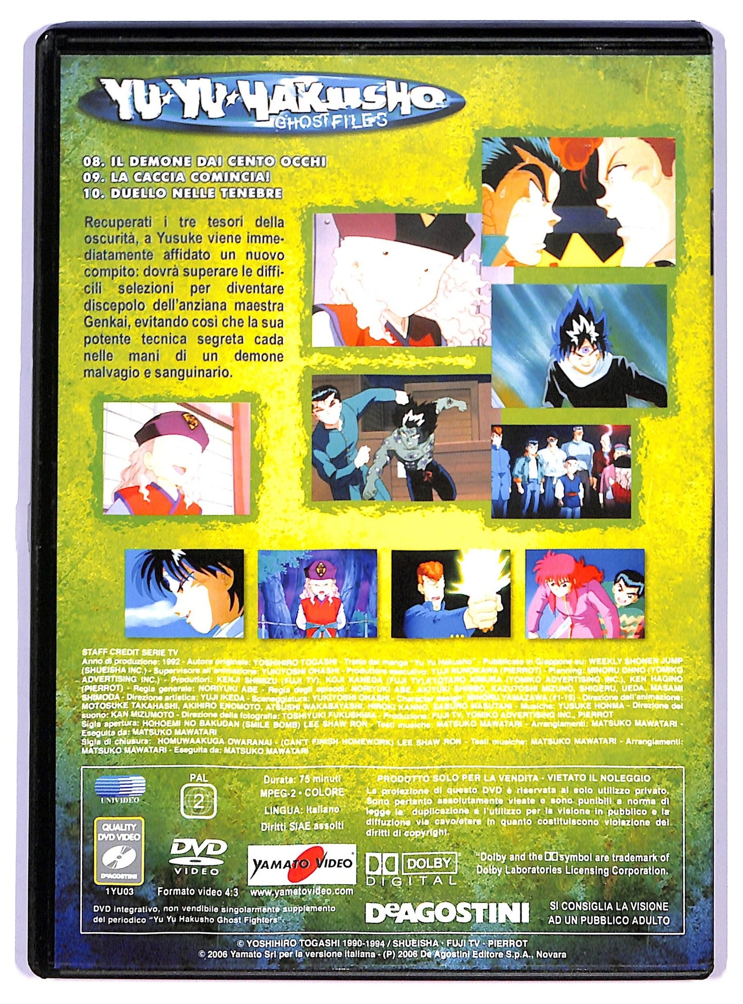 EBOND Yu-yu Hakusho Ghost Files Series Volume 3 Eps.08-09-10 DVD D792047