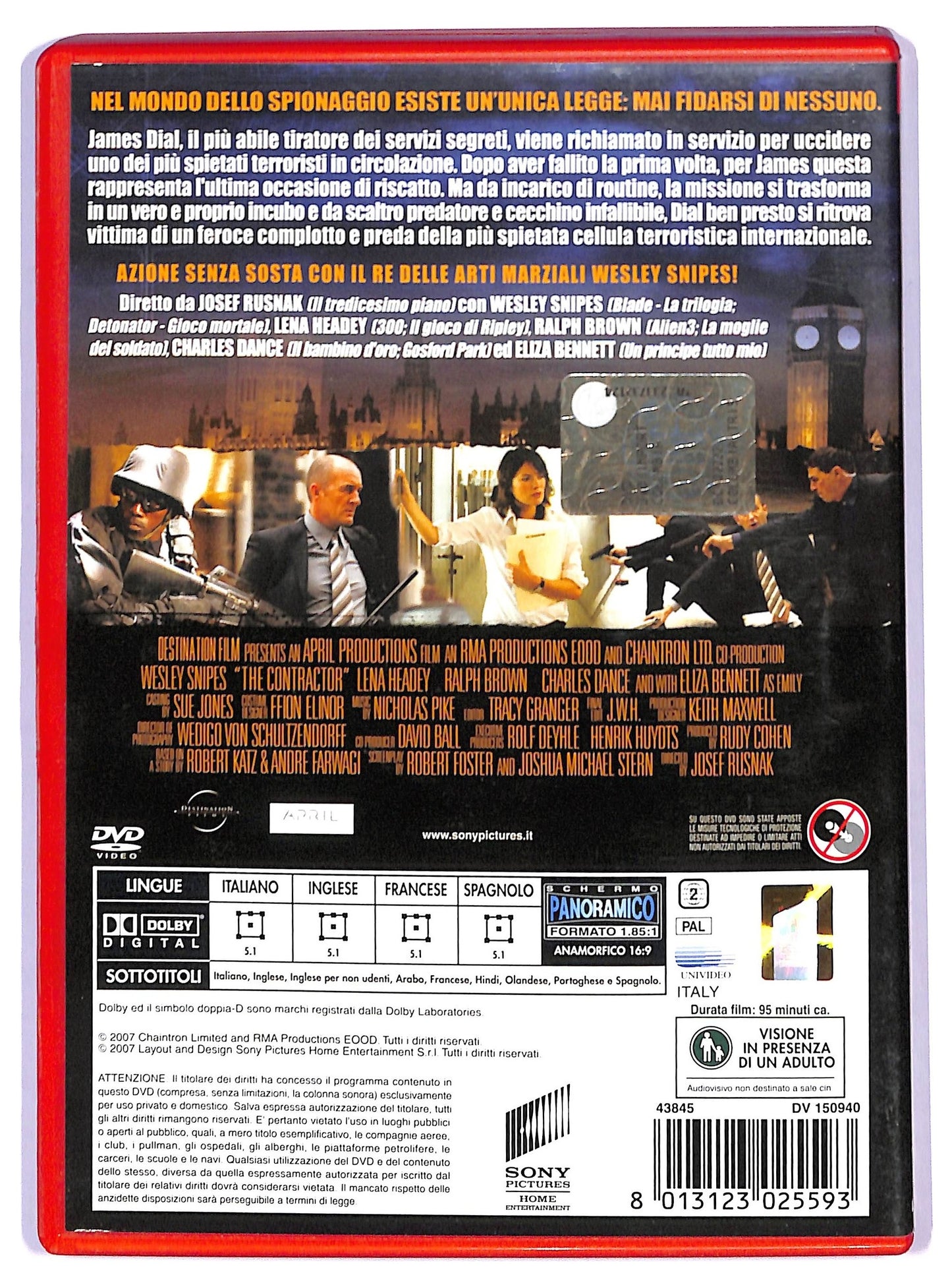 EBOND The Contractor - Rischio supremo NOLEGGIO DVD D792057