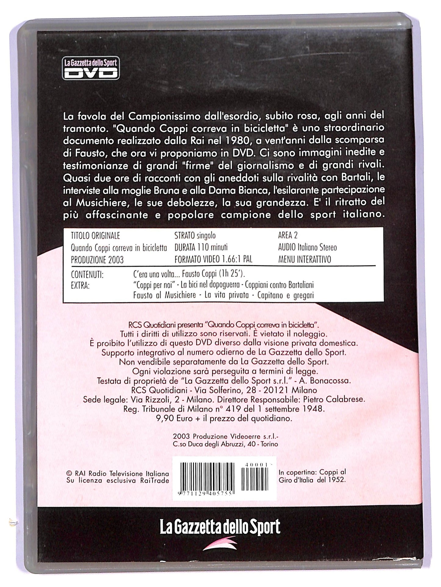 EBOND Quando Coppi correva in bicicletta EDITORIALE DVD D792114