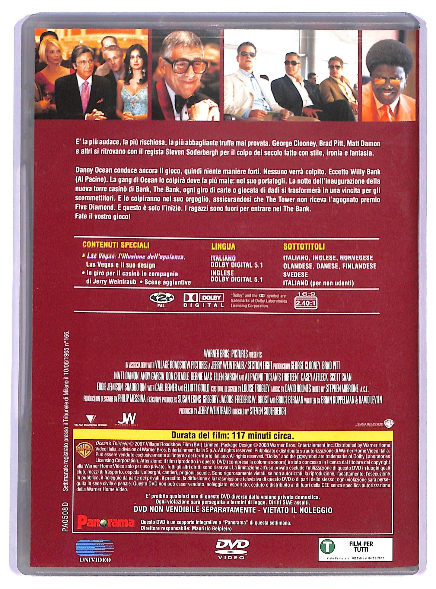 EBOND Ocean's Thirteen EDITORIALE DVD D792133