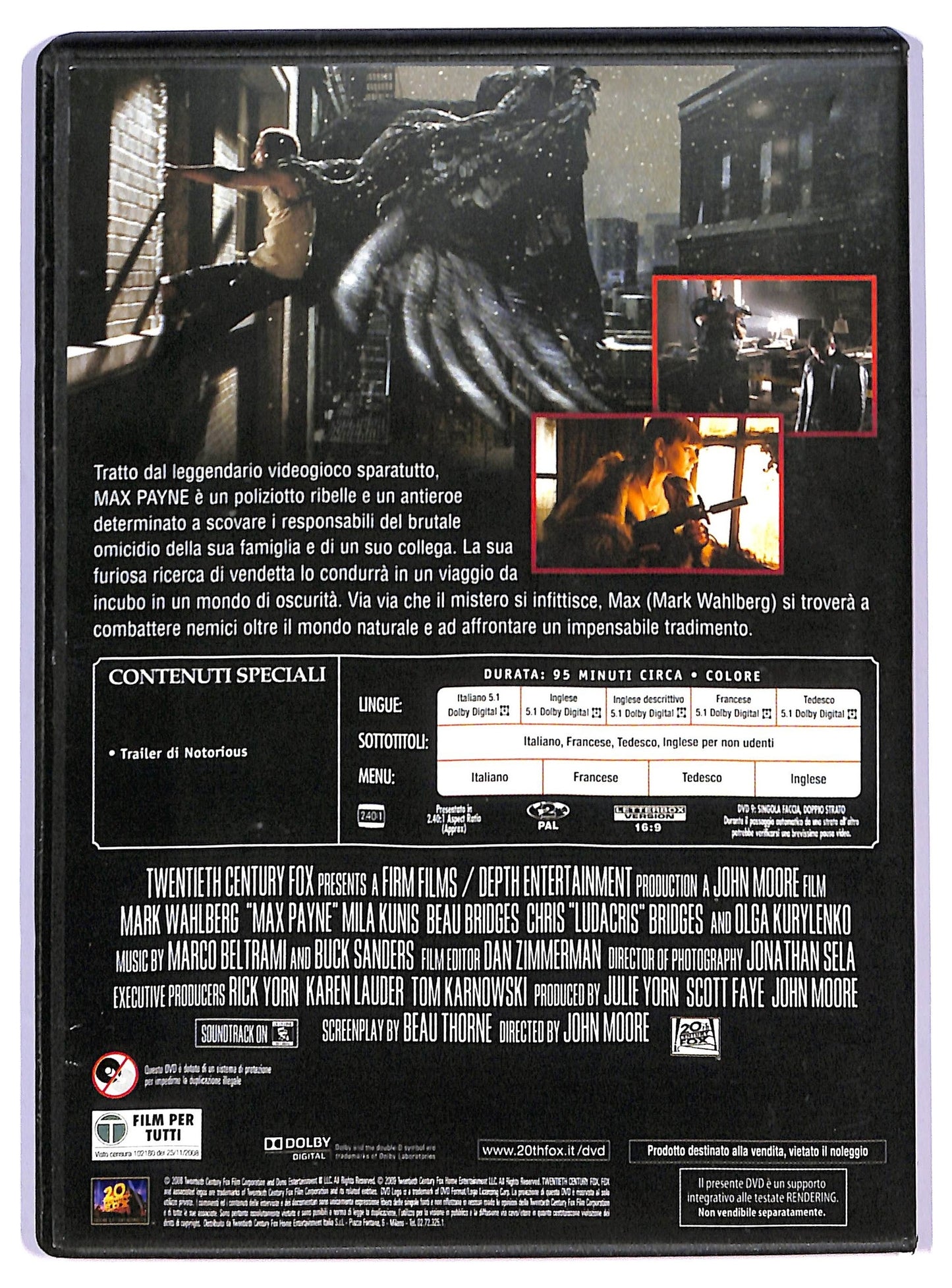 EBOND Max Payne EDITORIALE DVD D792148