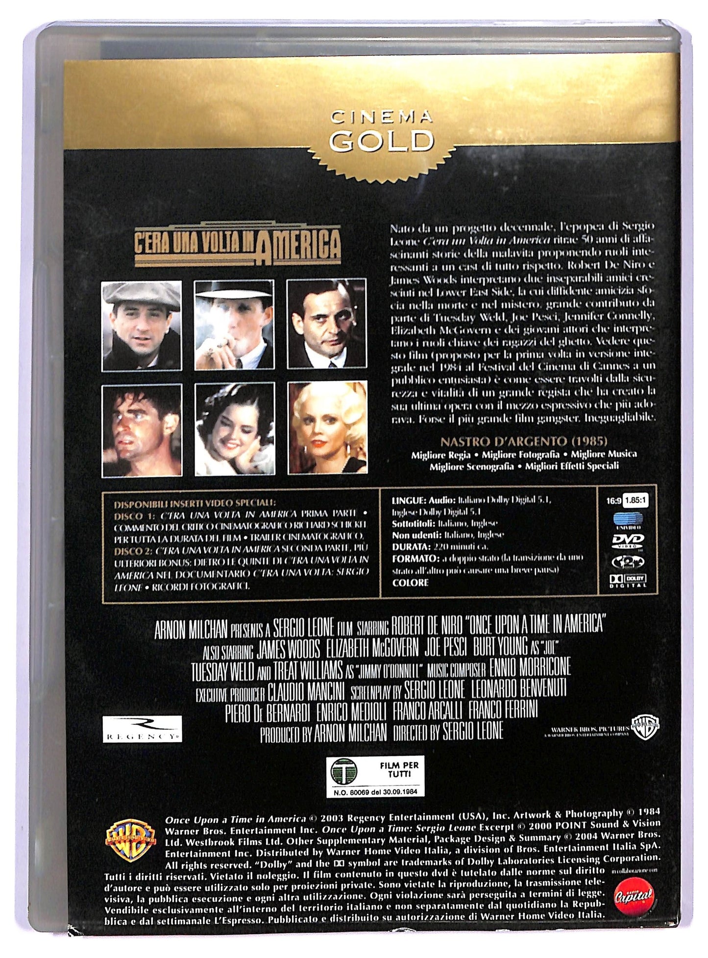EBOND Cinema Gold - C'era una volta in America Volume1 EDITORIALE DVD D792204