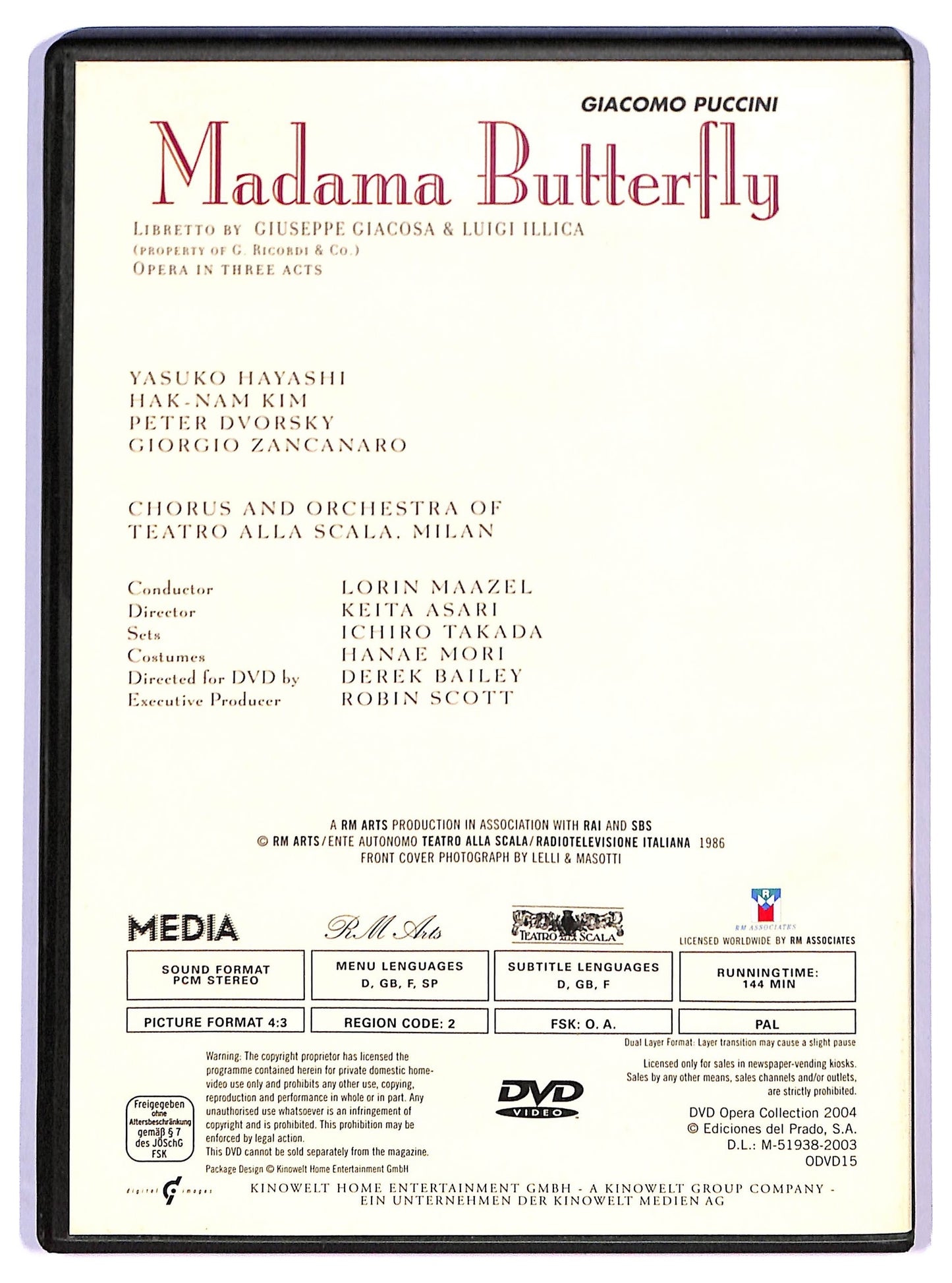 EBOND Madama Butterfly EDITORIALE DVD D792209