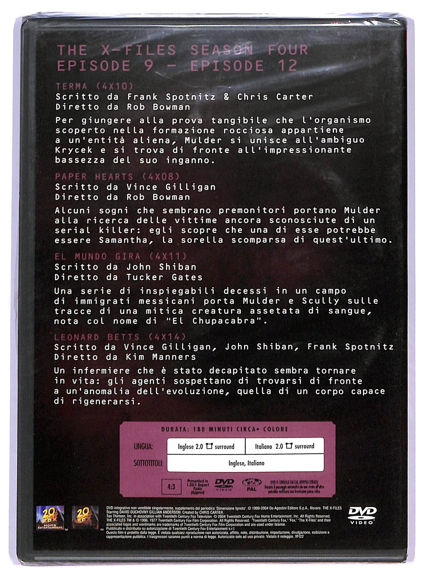 EBOND The x Files (stagione 4 - Vol. 3) DVD Editoriale D792222