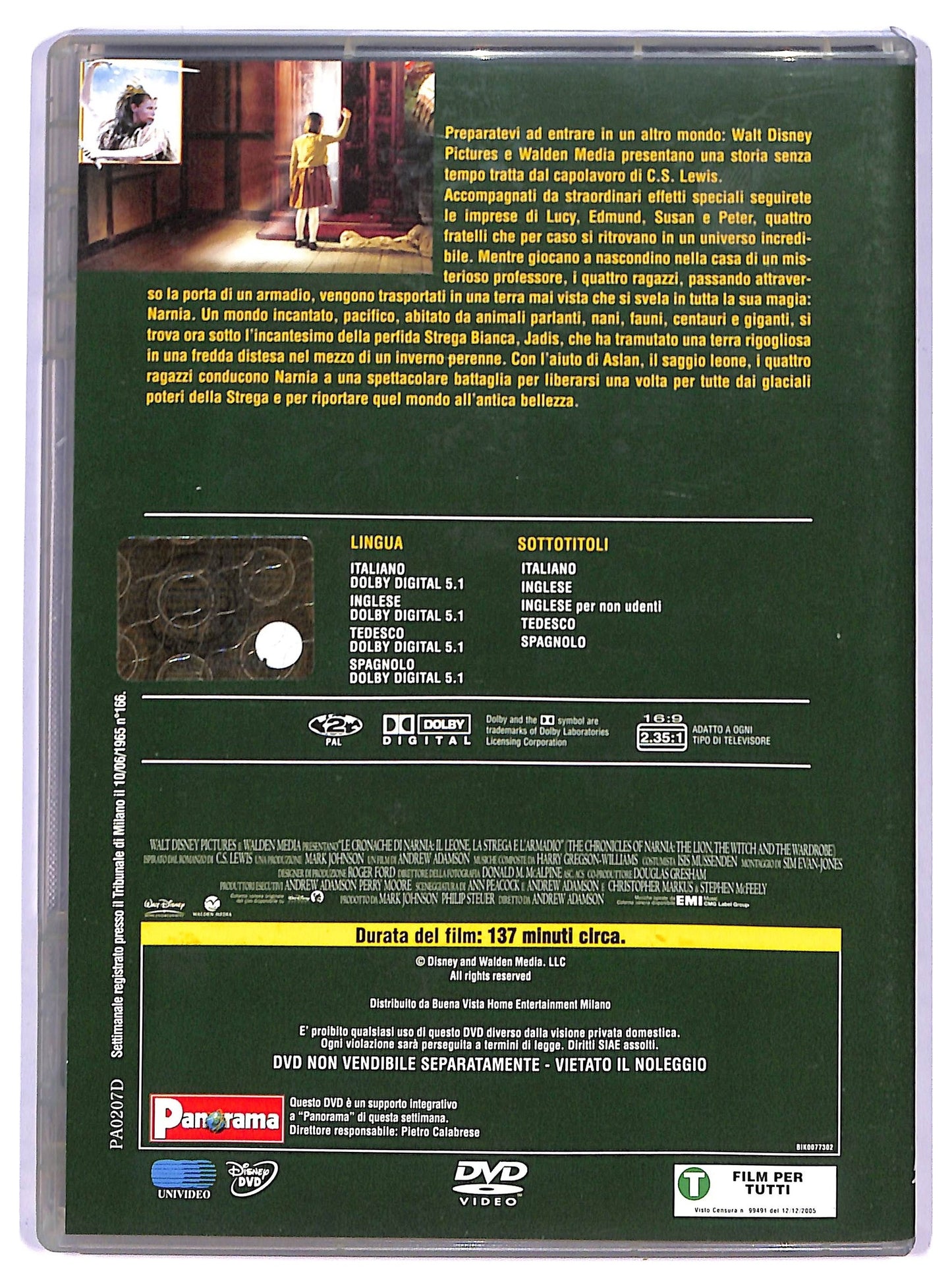 EBOND Le cronache di Narnia - Il leone, la strega e EDITORIALE DVD D792247