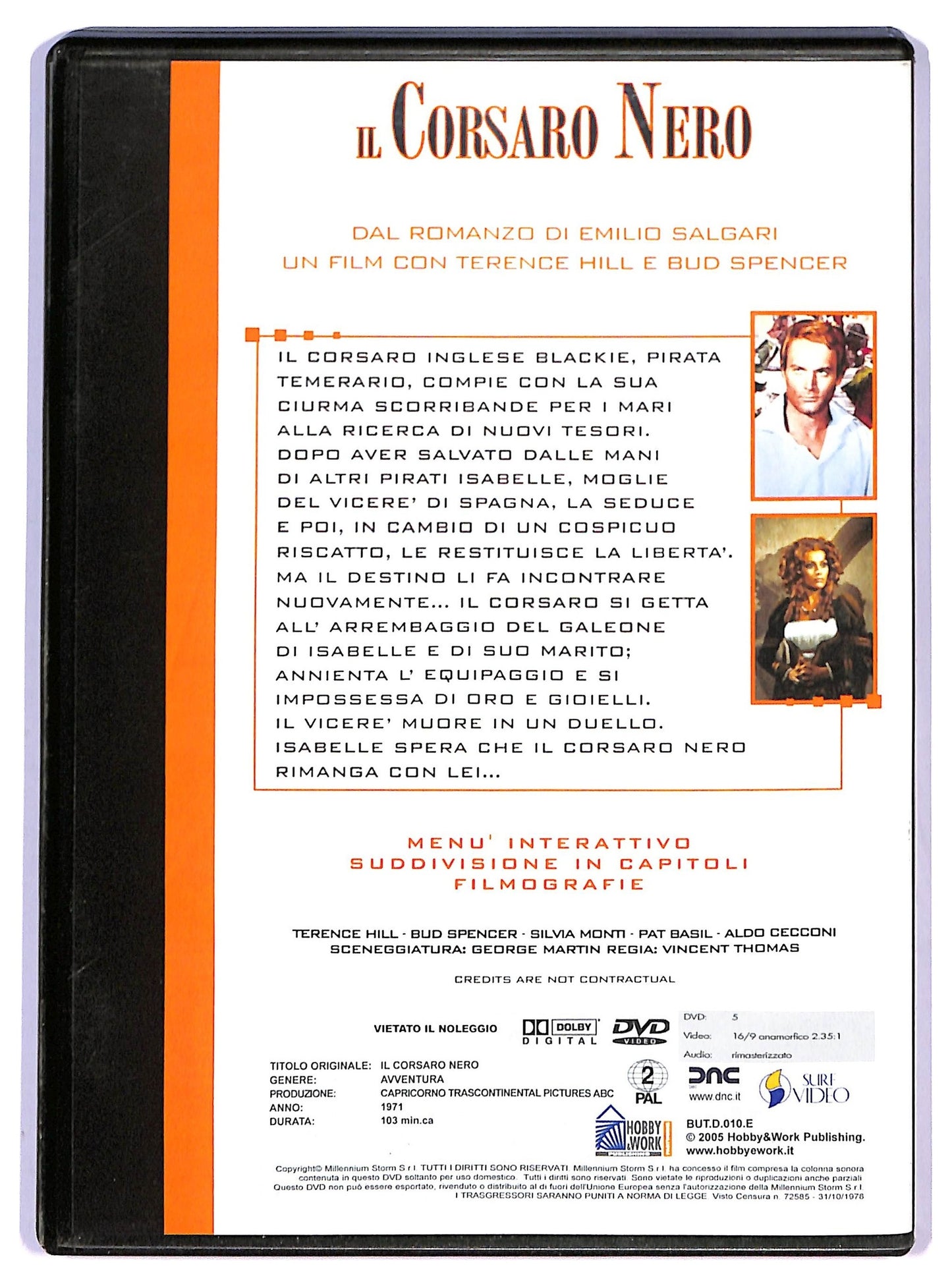 EBOND Il corsaro nero EDITORIALE DVD D792255