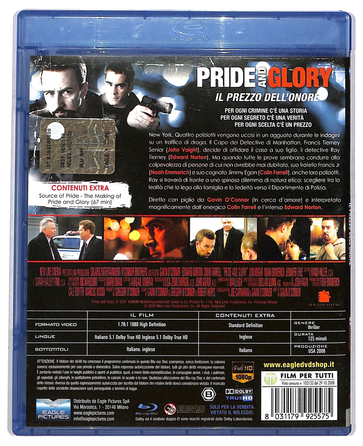 EBOND pride and glory - il prezzo dell'onore BLURAY D792316