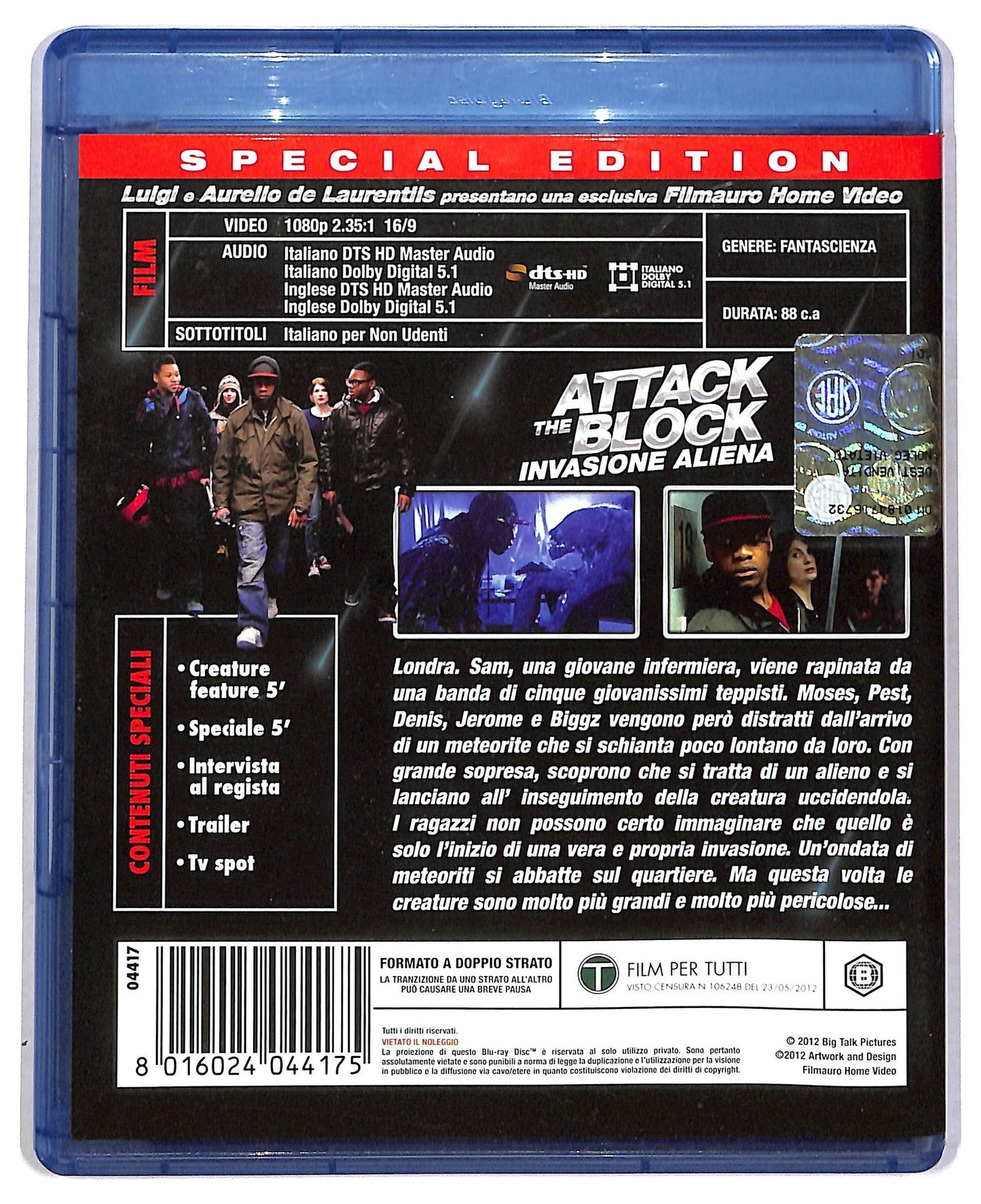 EBOND Attack The Block - Invasione Aliena BLURAY BLURAY BLURAY D792325