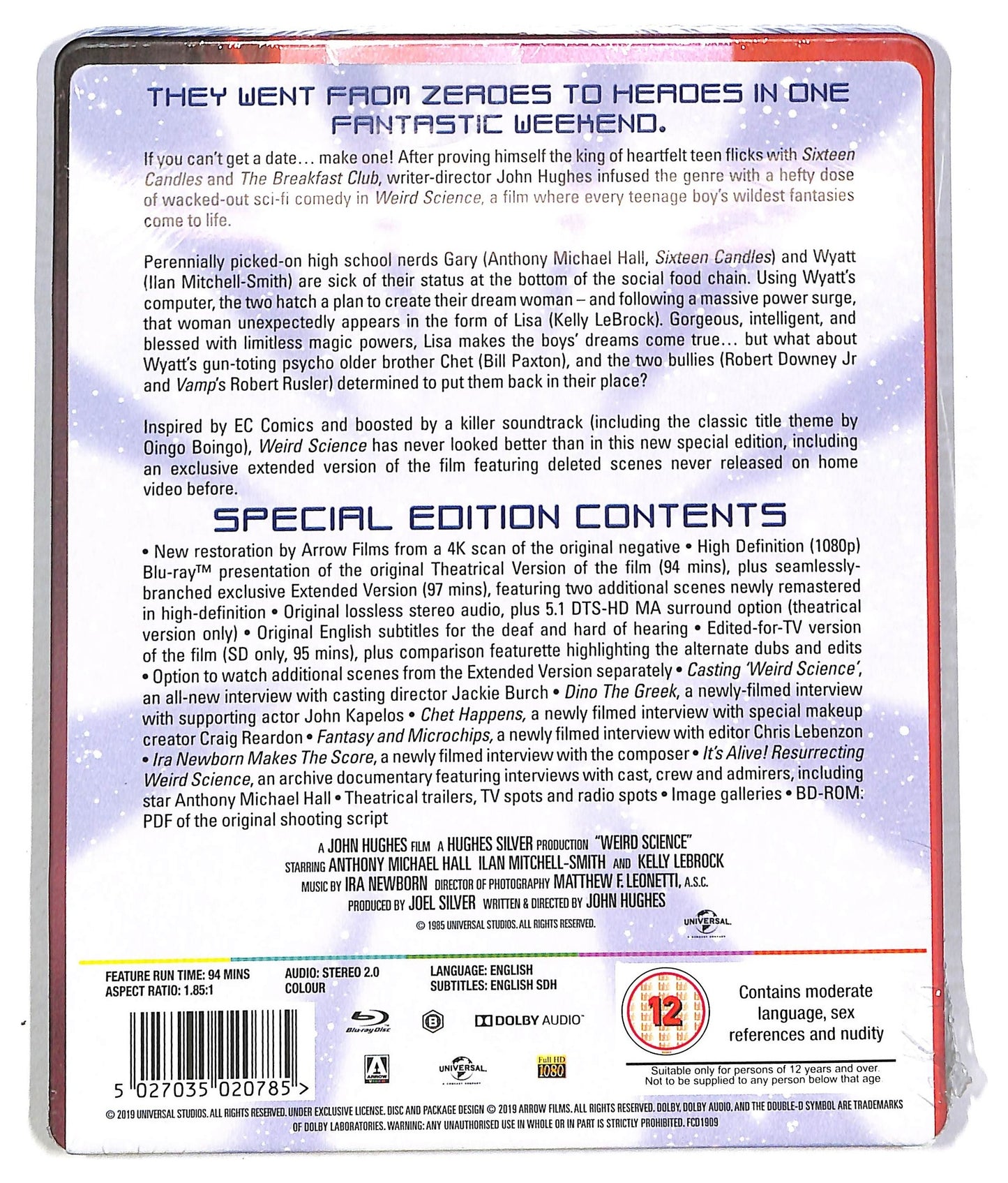EBOND Weird Science EDIZIONE UK BLURAY BLURAY BLURAY D792428