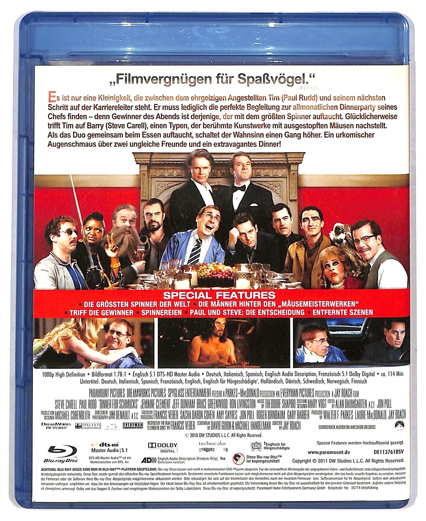 EBOND Dinner Fur Spinner EDITORIALE BLURAY BLURAY D792517