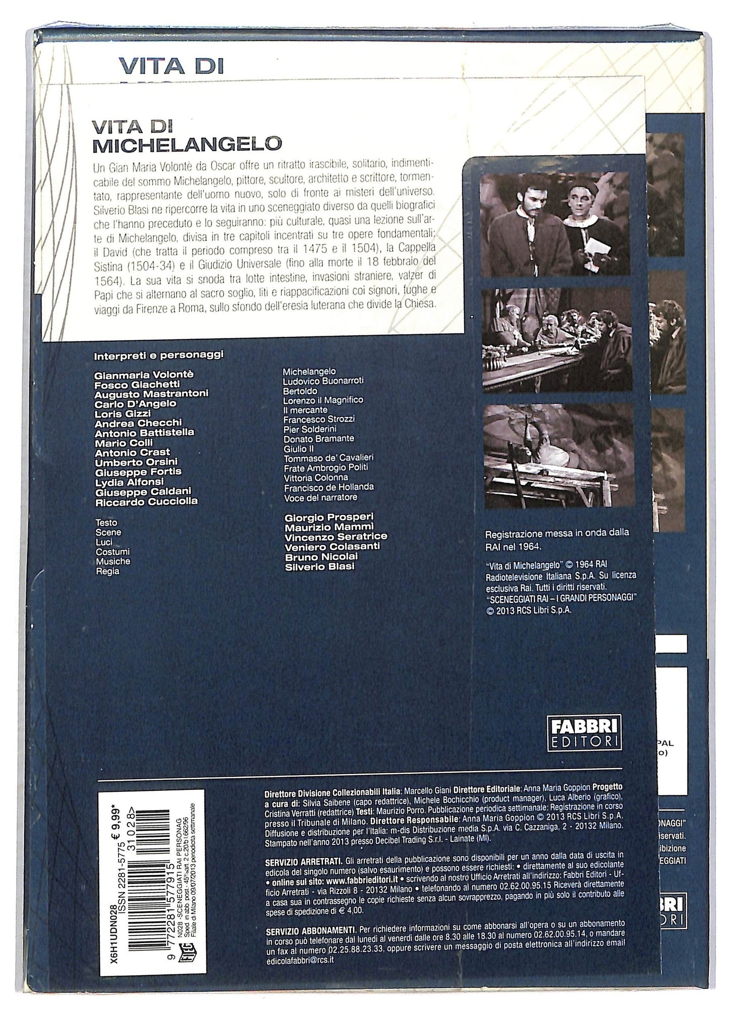 EBOND Sceneggiati Rai Vita Da Michelangelo Puntate 1 a 3 EDITORIALE DVD Slip case D792552