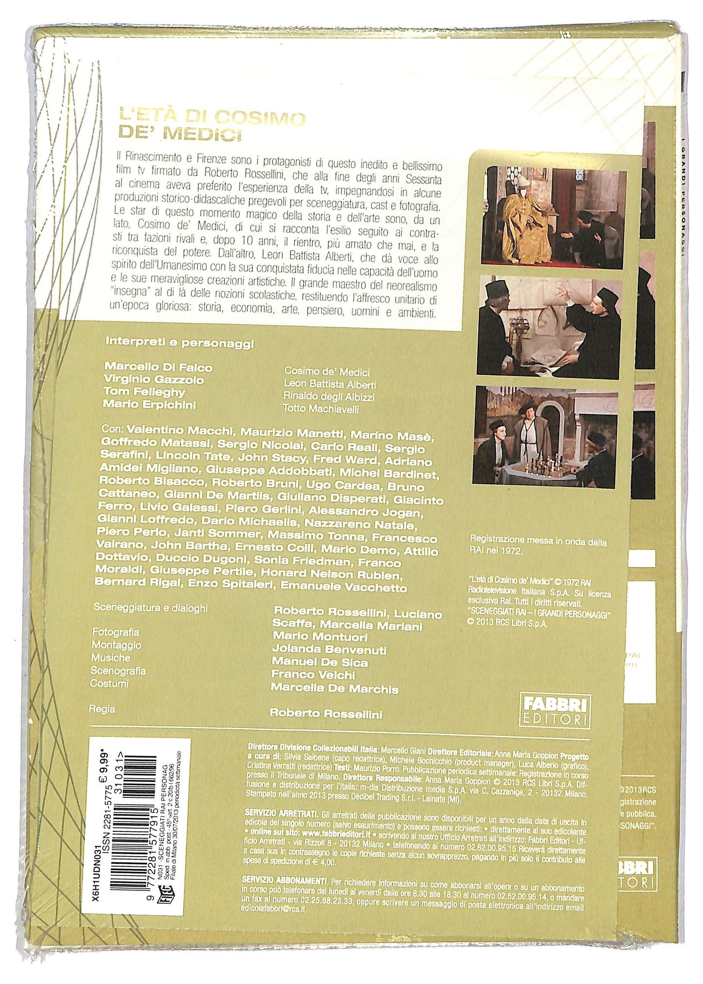 EBOND Sceneggiati Rai L'Eta Di Cosimo De Medici Puntate Da 1 a 3 EDITORIALE DVD slip Case D792556