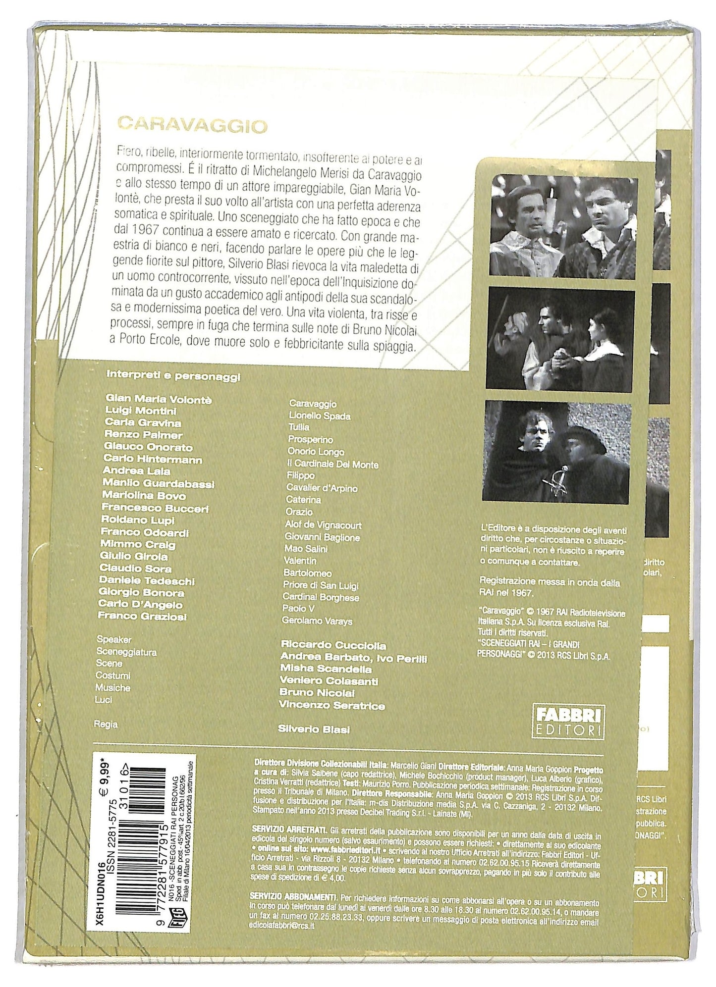 EBOND Sceneggiati Rai Caravaggio Puntate da 1 a 3 EDITORIALE DVD D792558