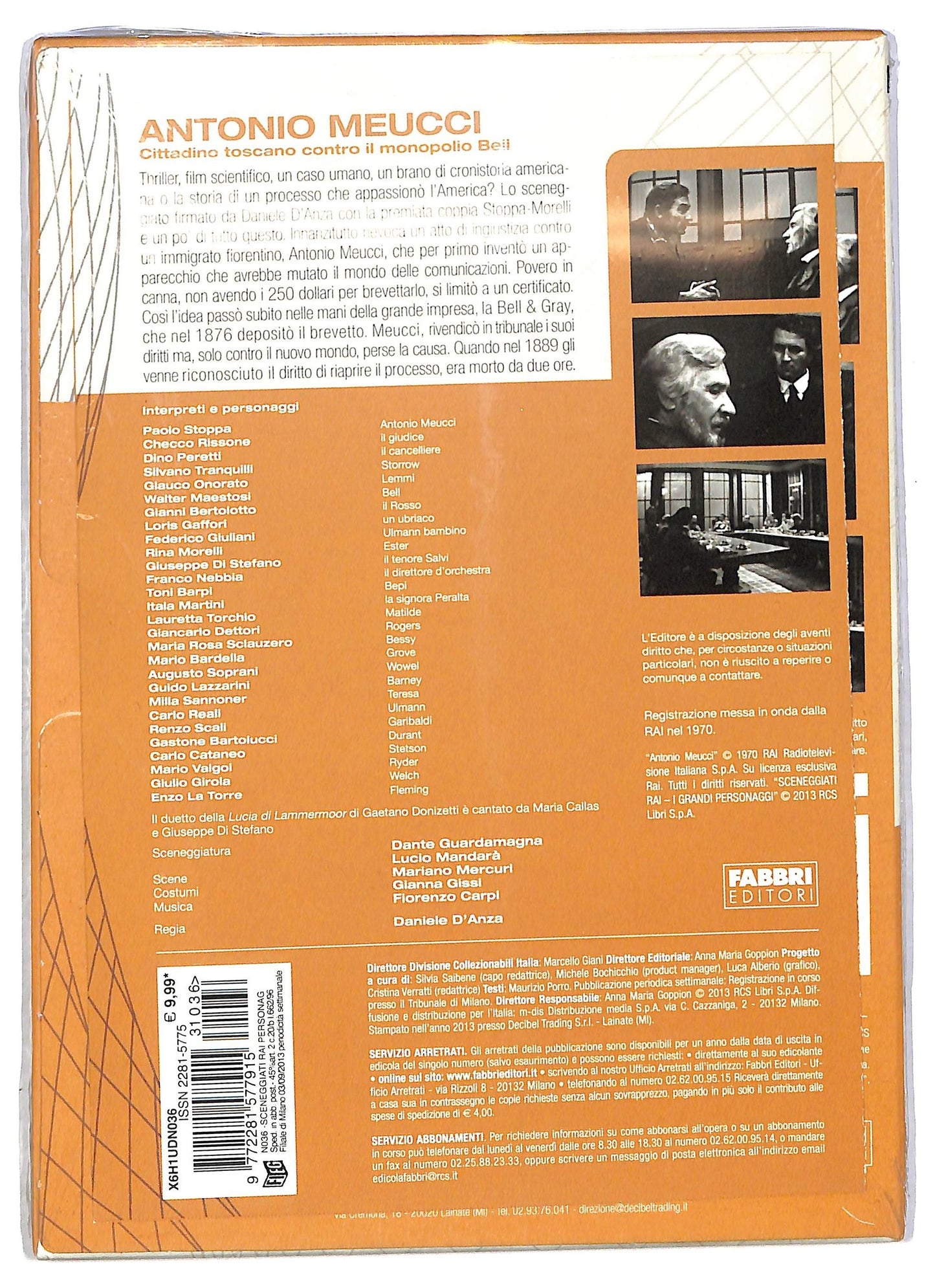 EBOND Sceneggiati Rai Antonio Meucci Puntate da 1 a 3 EDITORIALE DVD Slip Case D792568