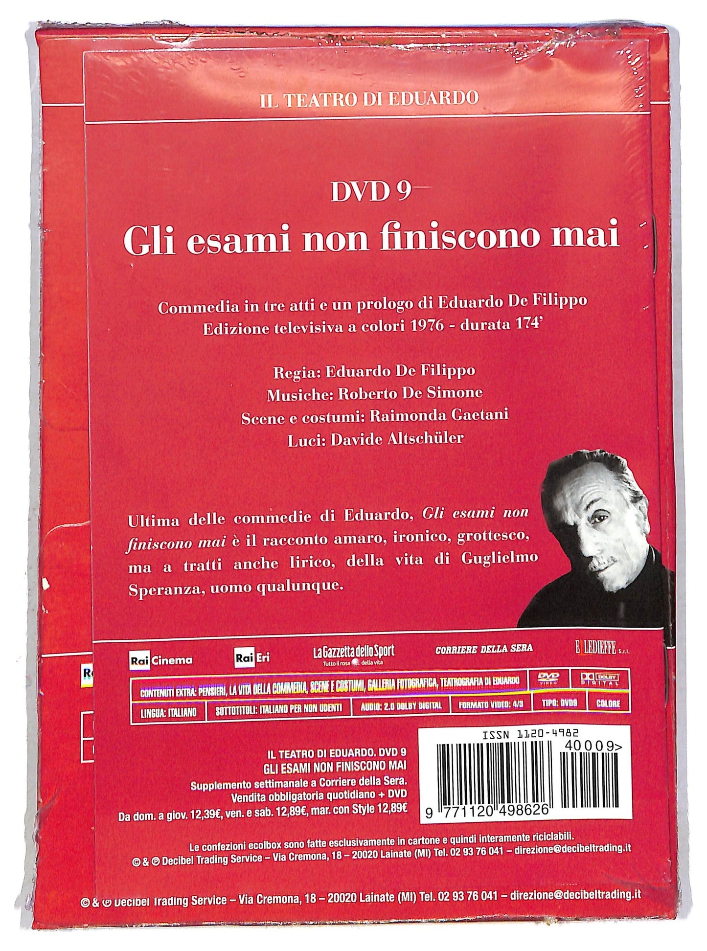 EBOND Gli Esami Non Finiscono Mai Eudardo De Filippo EDITORIALE DVD Slip Case D792572