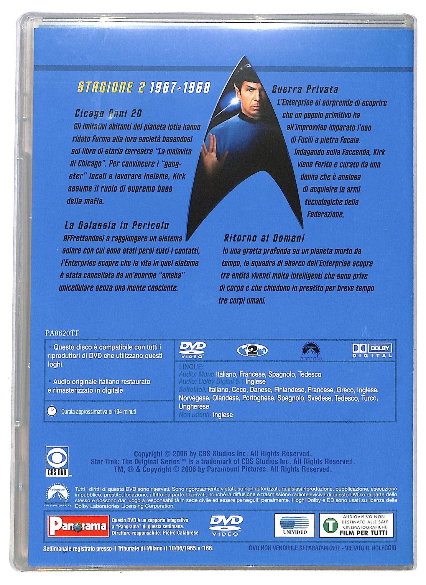 EBOND Star Trek Serie Classica Stagione 2 Epis. 17/20 EDITORIALE DVD D792623