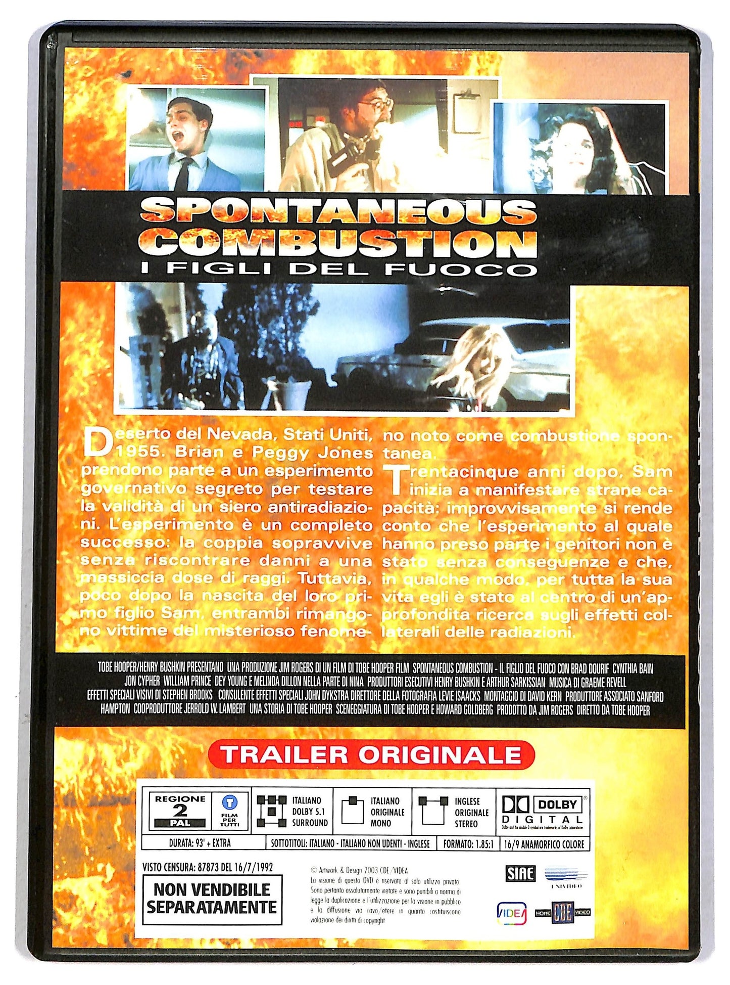 EBOND Spontaneous Combustion EDITORIALE DVD D792633