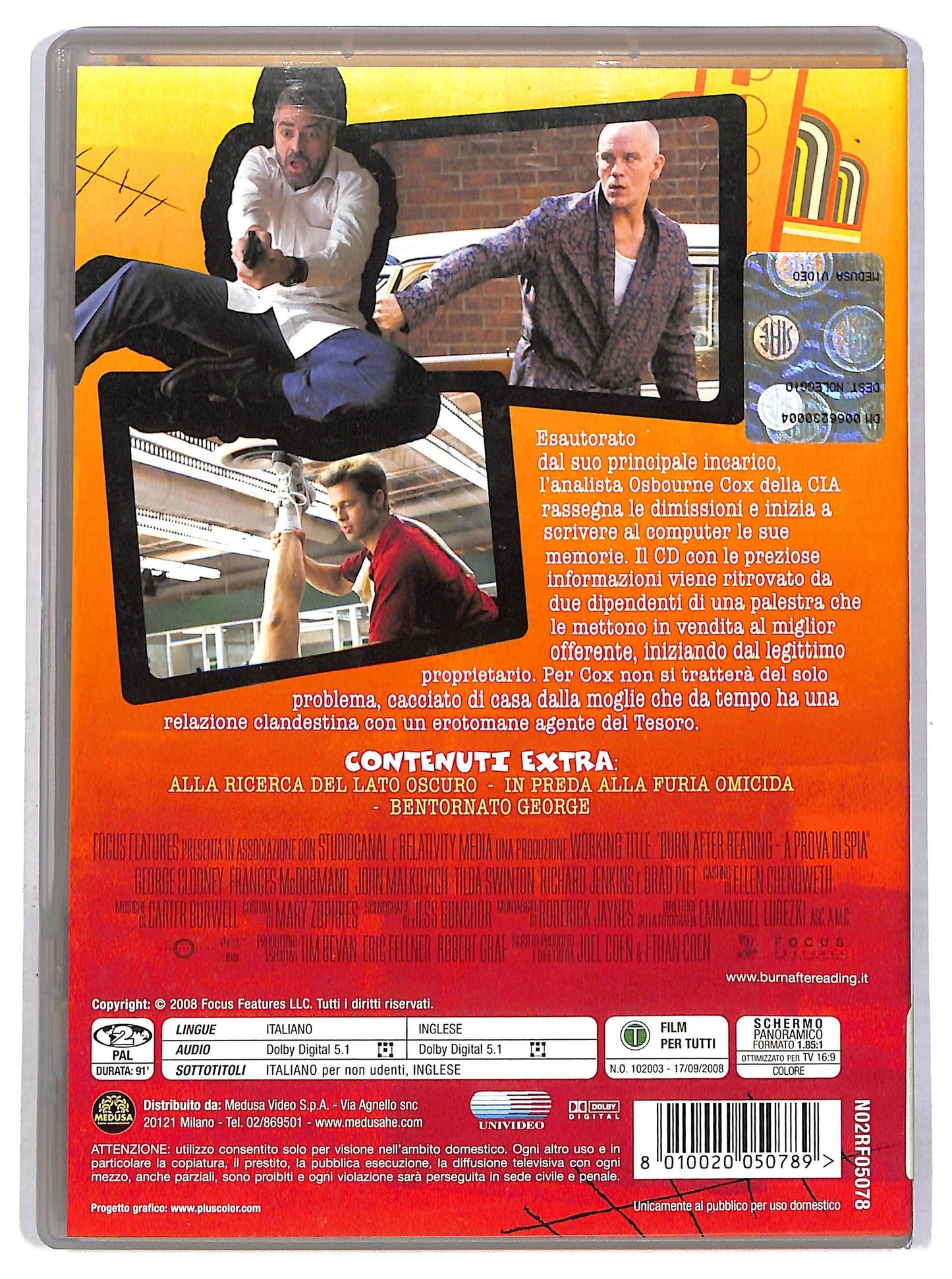 EBOND Burn After Reading DVD Ex Noleggio D792662