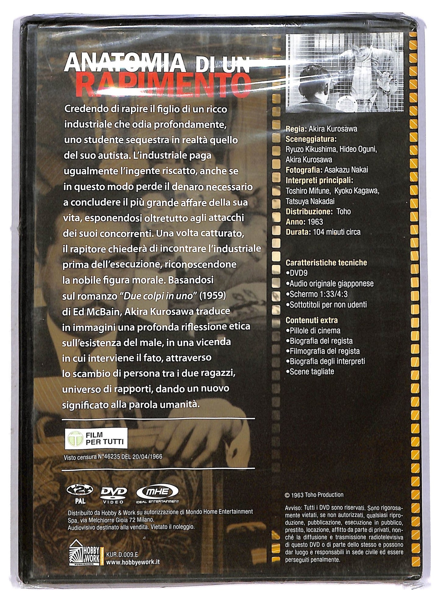 EBOND Anatomia di un rapimento EDITORIALE DVD D792803