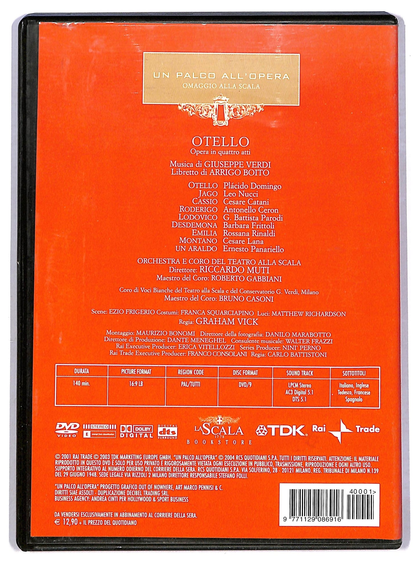 EBOND Un parco all'opera Vol.1 - Otello - Giuseppe Verdi EDITORIALE DVD D792820