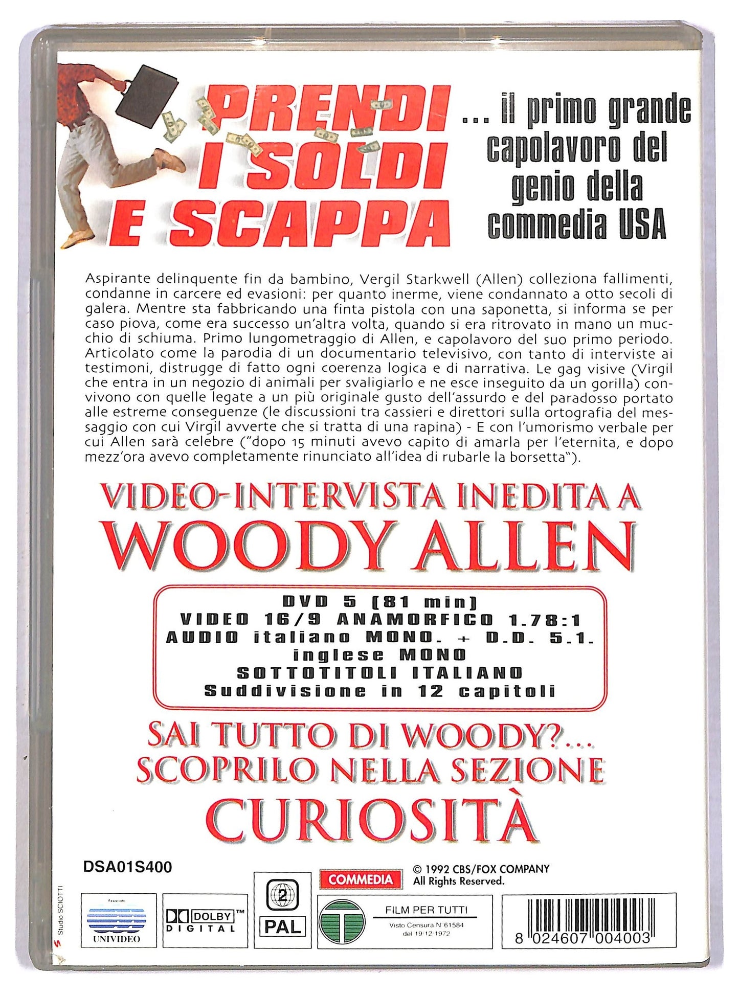 EBOND Prendi i soldi e scappa DVD D792831