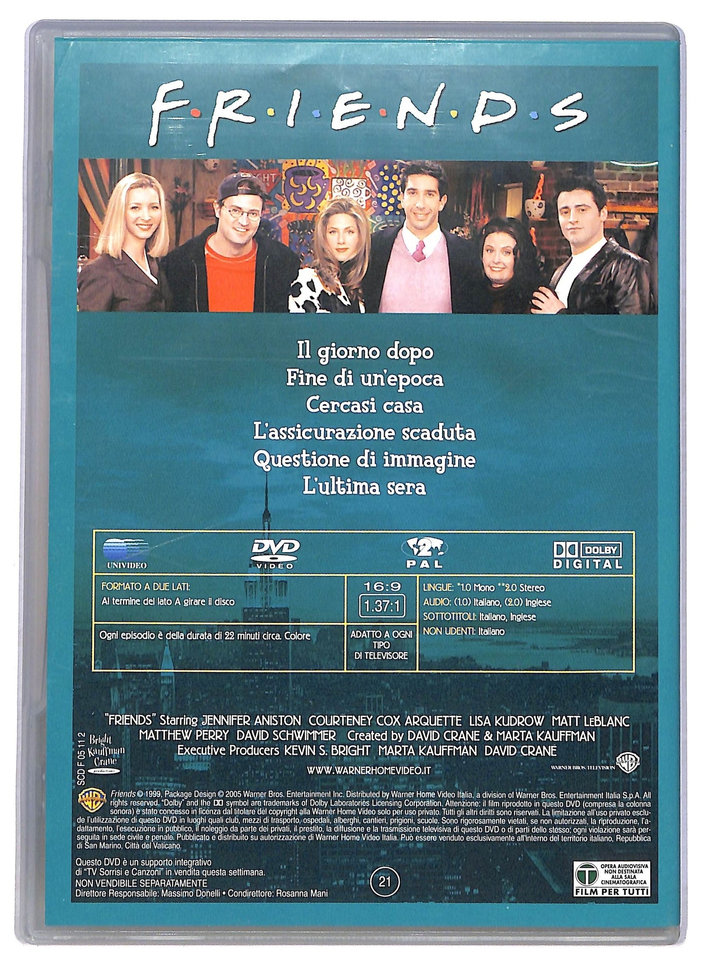 EBOND Friends Stagione 6 Episodi 1 - 6 EDITORIALE DVD D792927