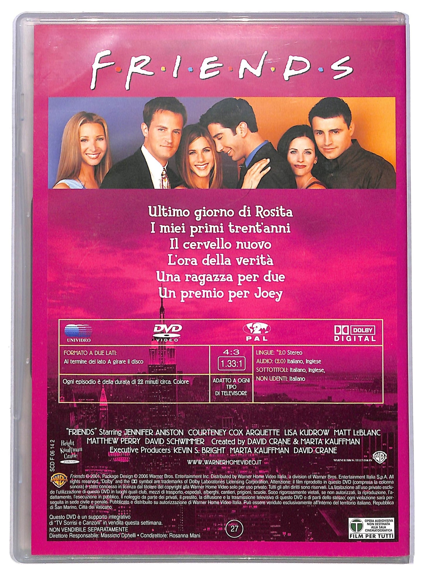 EBOND Friends Stagione 7 Episodi 13 - 18 EDITORIALE DVD D792928