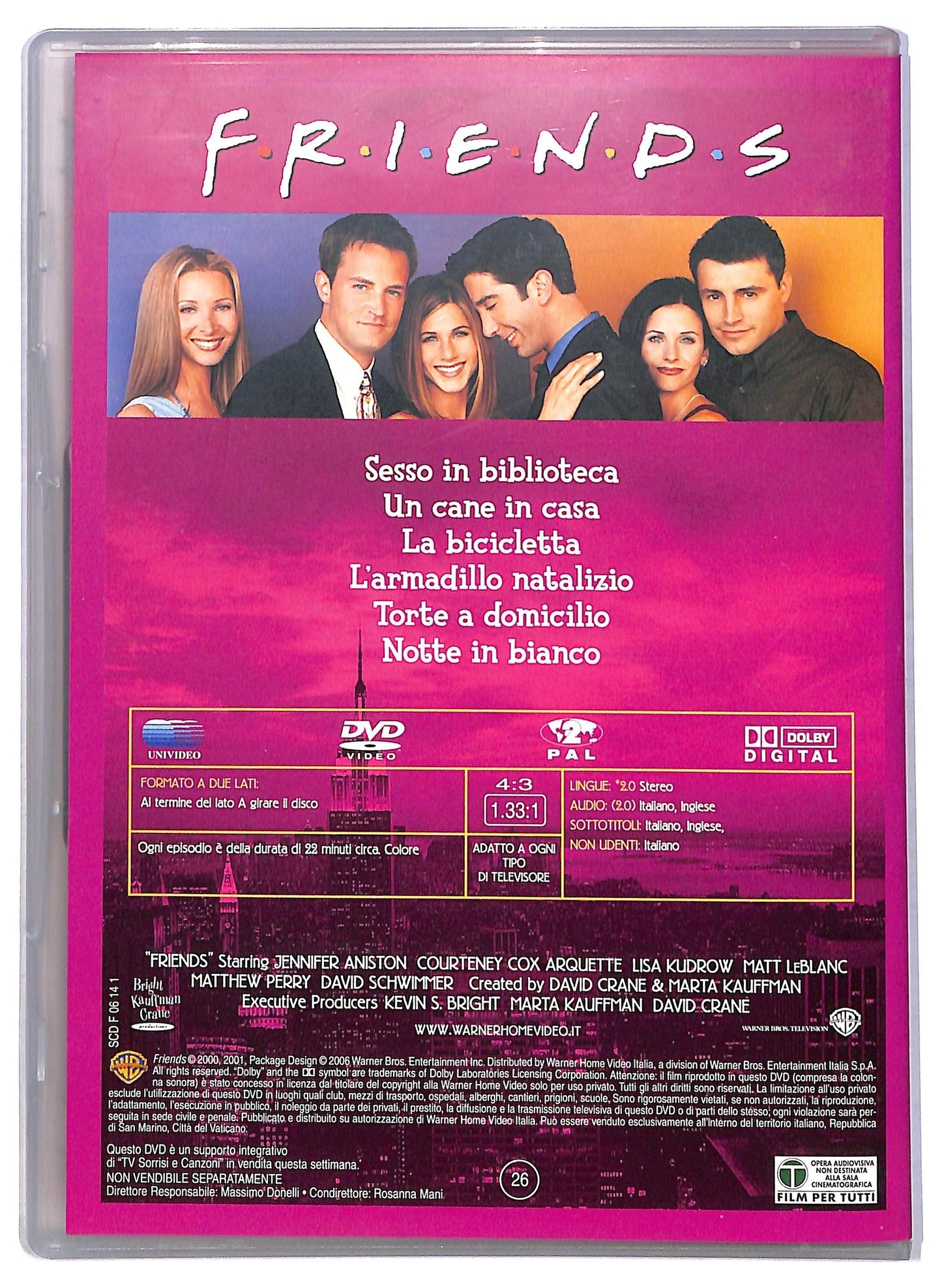 EBOND Friends Stagione 7 Episodi 7 - 12 EDITORIALE DVD D792929