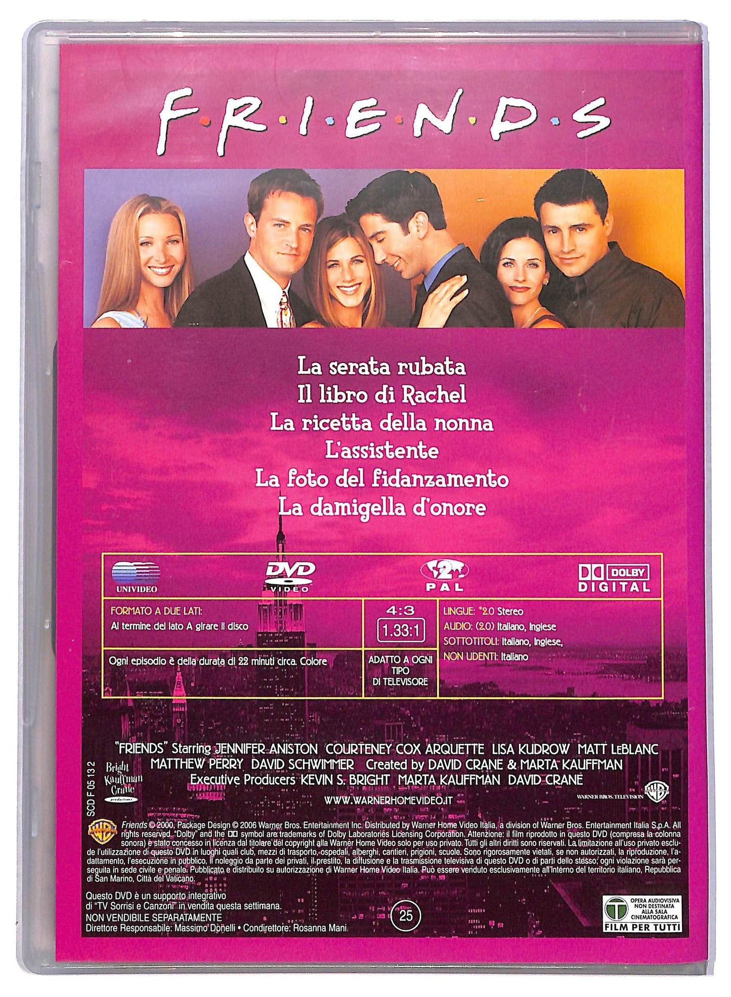 EBOND Friends Stagione 7 Episodi 1 - 6 EDITORIALE DVD D792930