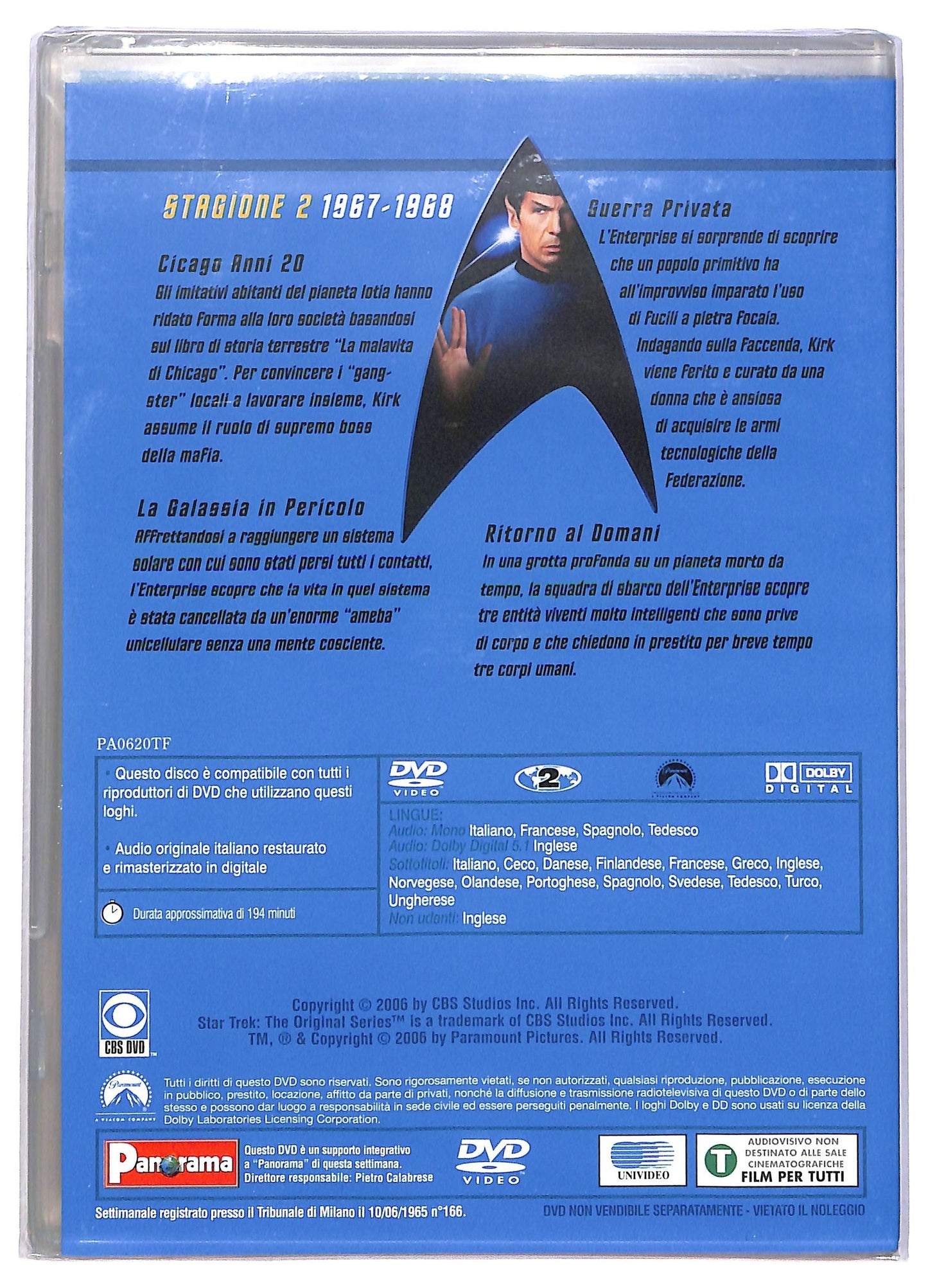 EBOND Star Trek Serie Classica Stagione 2 Episodi 17 - 20 EDITORIALE DVD D792939