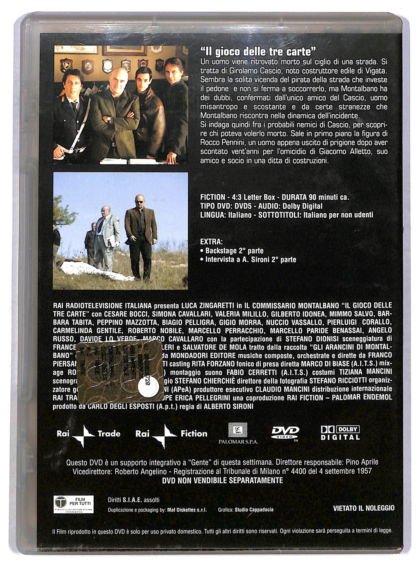 EBOND Il commissario Montalbano Il gioco delle carte vol.2 EDITORIALE DVD D792965