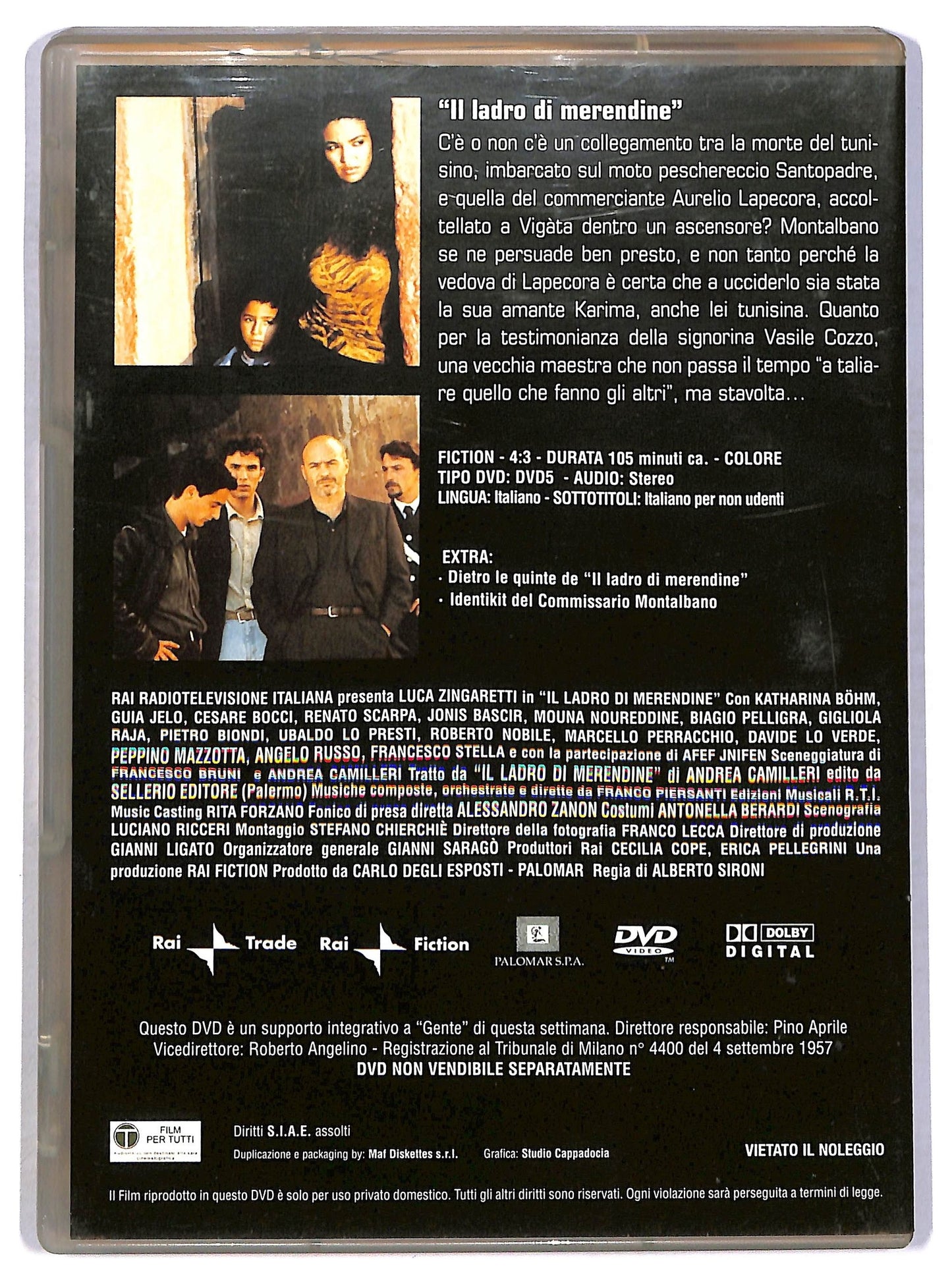 EBOND Il commissario Montalbano Il ladro di merendine vol.5 EDITORIALE DVD D792968