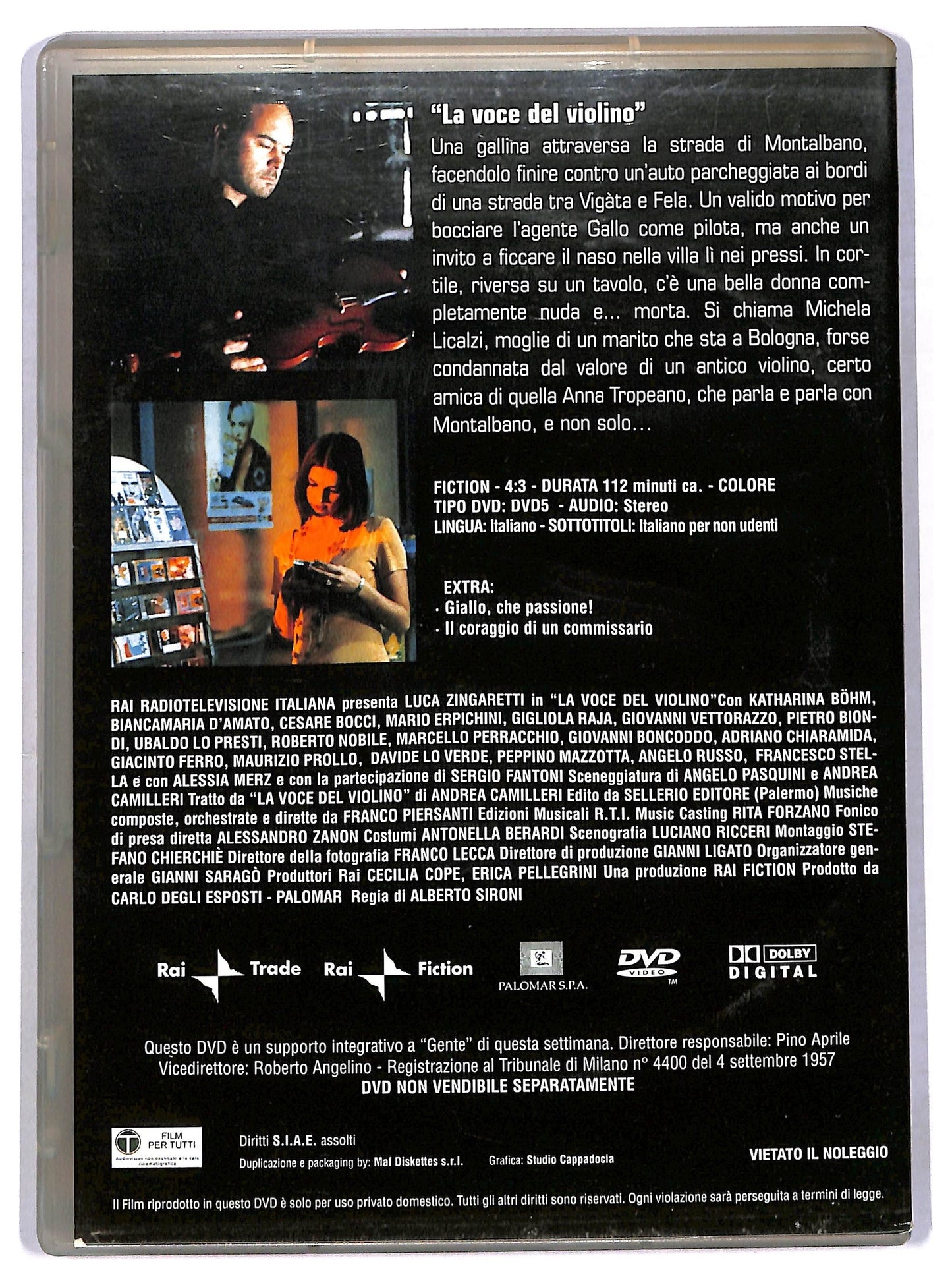 EBOND IL Commissario Montalbano - La Voce Del Violino V.6 EDITORIALE DVD D792969