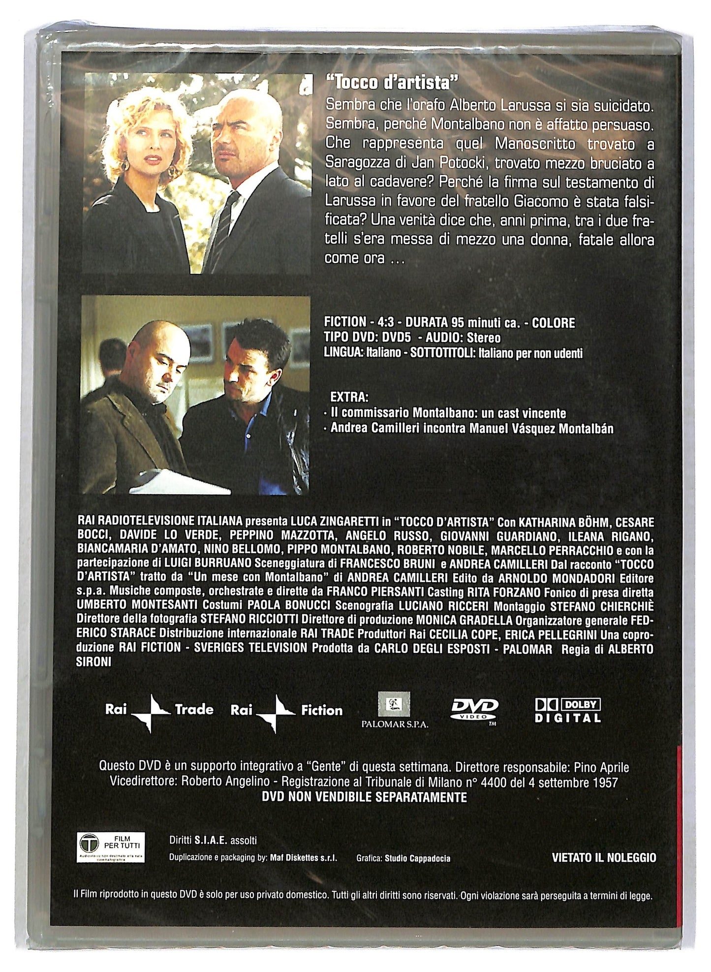EBOND Tocco d'artista - Il commissario Montalbano Vol.10 EDITORIALE DVD D792977